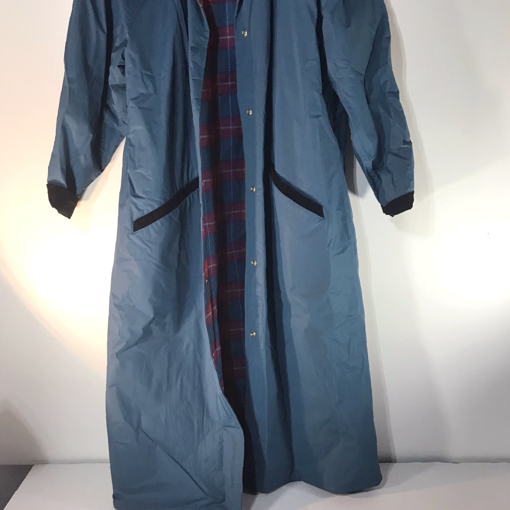 Vintage VINTAGE Misty Harbor Women's Rain Jacket Long Waterproof Slicker 48in Fall Winter Size M Blue Size M / US 6-8 / IT 42-44 - 2 Thumbnail