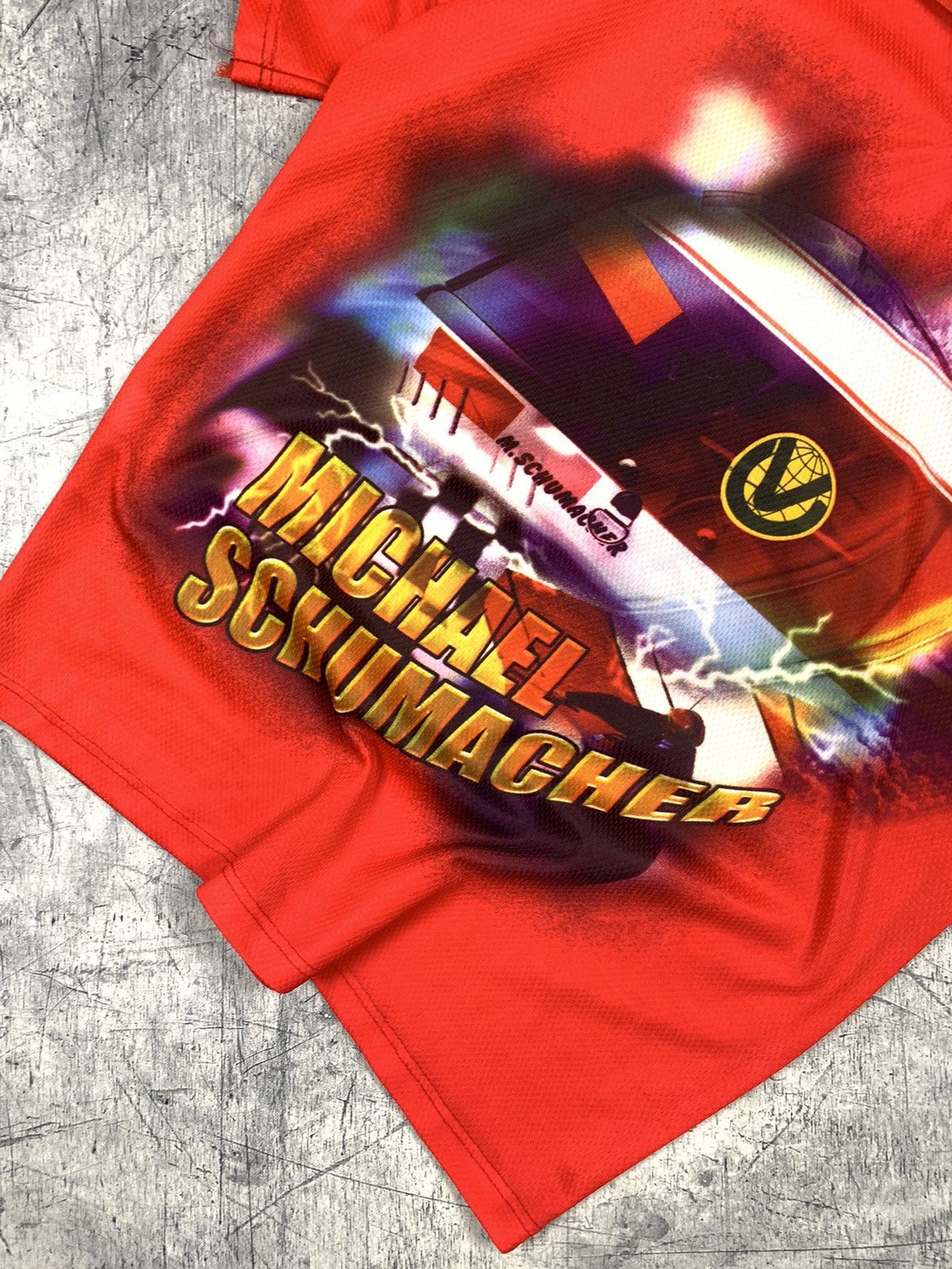 Formula 1 Vintage Michael Schumacher Formula Uno Racing Polo Tee 90s Size US L / EU 52-54 / 3 - 3 Thumbnail
