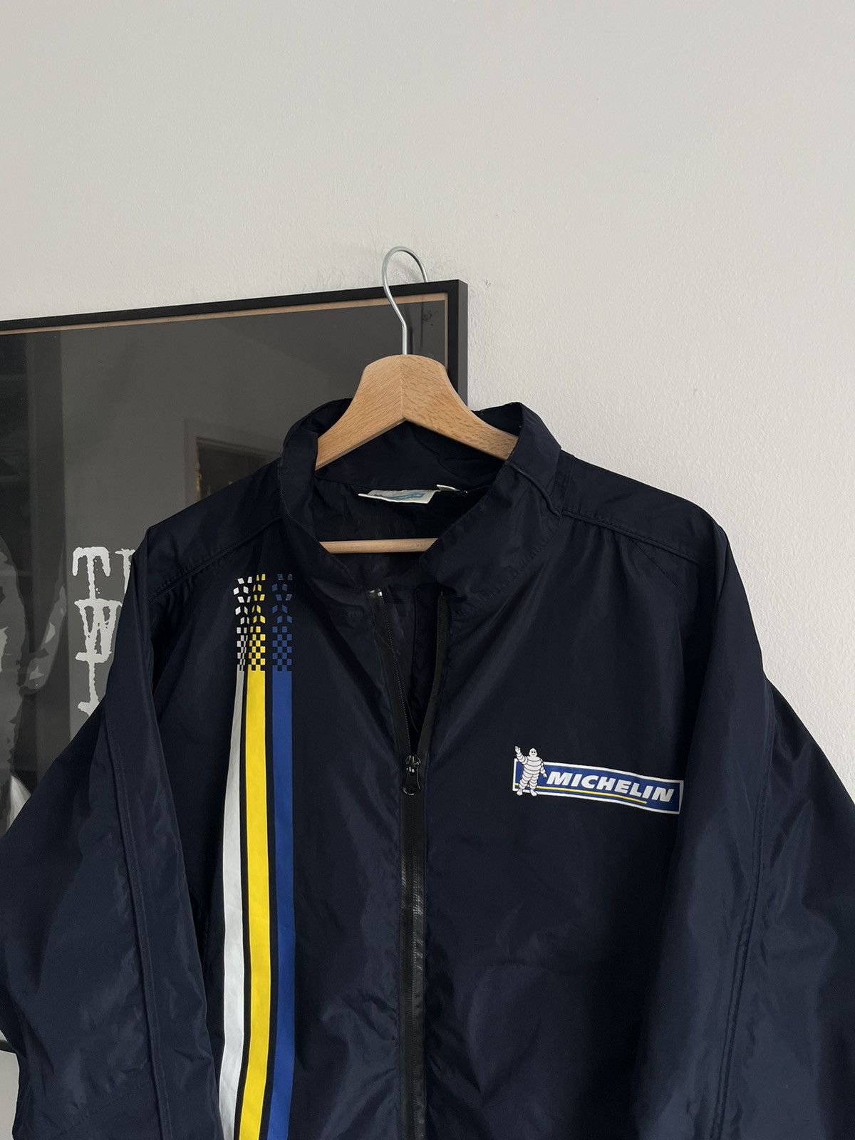 Vintage Vintage Michelin Windbreaker Jacket Rare Racing Size US XL / EU 56 / 4 - 2 Thumbnail