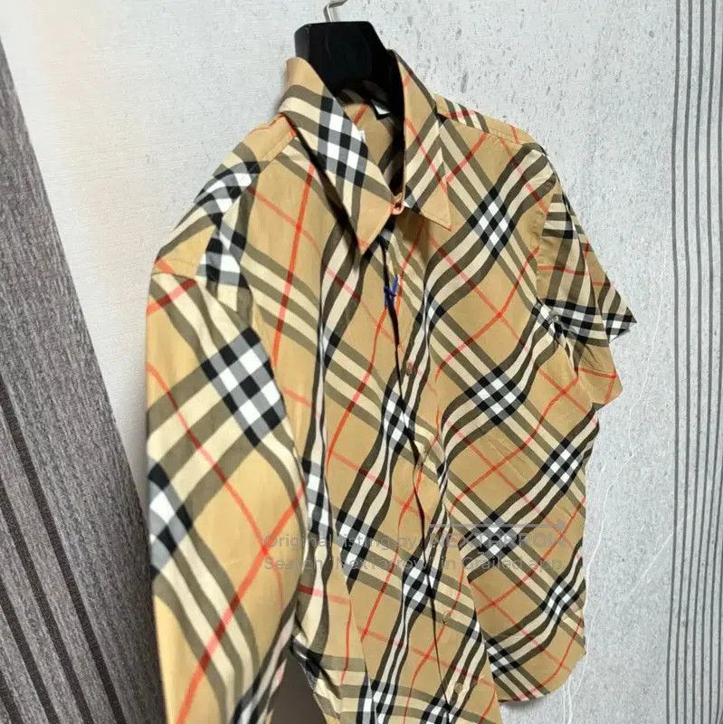 Burberry Burberry Khaki Logo Check Short Sleeve Shirt. Size US L / EU 52-54 / 3 - 3 Thumbnail