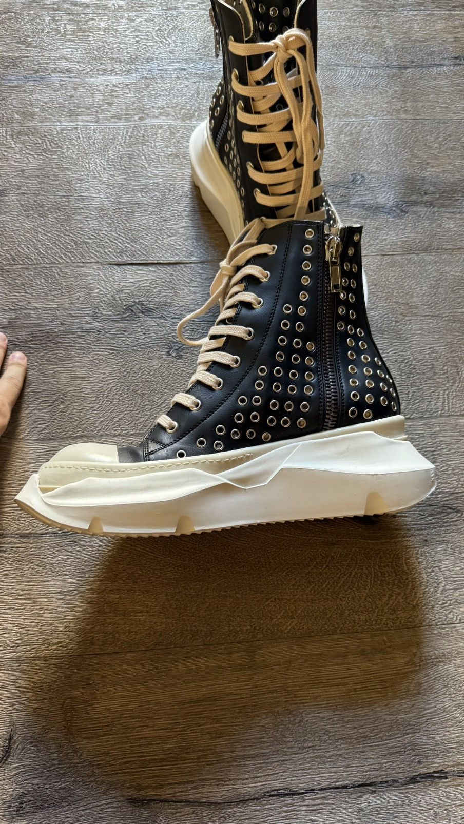 Rick Owens Drkshdw Rick Owens drkshdw abstract Ramones Size US 8 / EU 41 - 3 Thumbnail