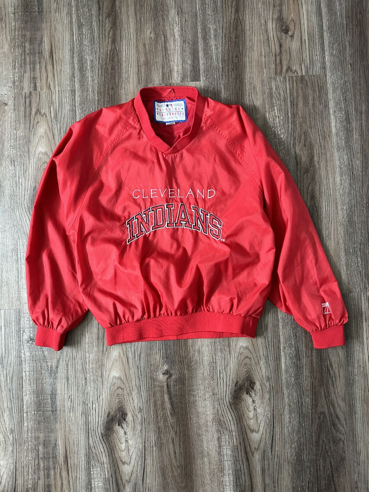 MLB Vintage 90s Cleveland Indians embroidered windbreaker mlb Size US L / EU 52-54 / 3 - 1 Thumbnail