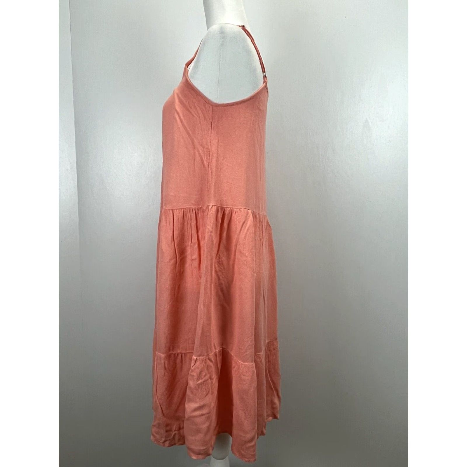 Loft LOFT Shift Sundress XS Peach Adjustable Straps Casual Dress Size XS / US 0-2 / IT 36-38 - 2 Thumbnail