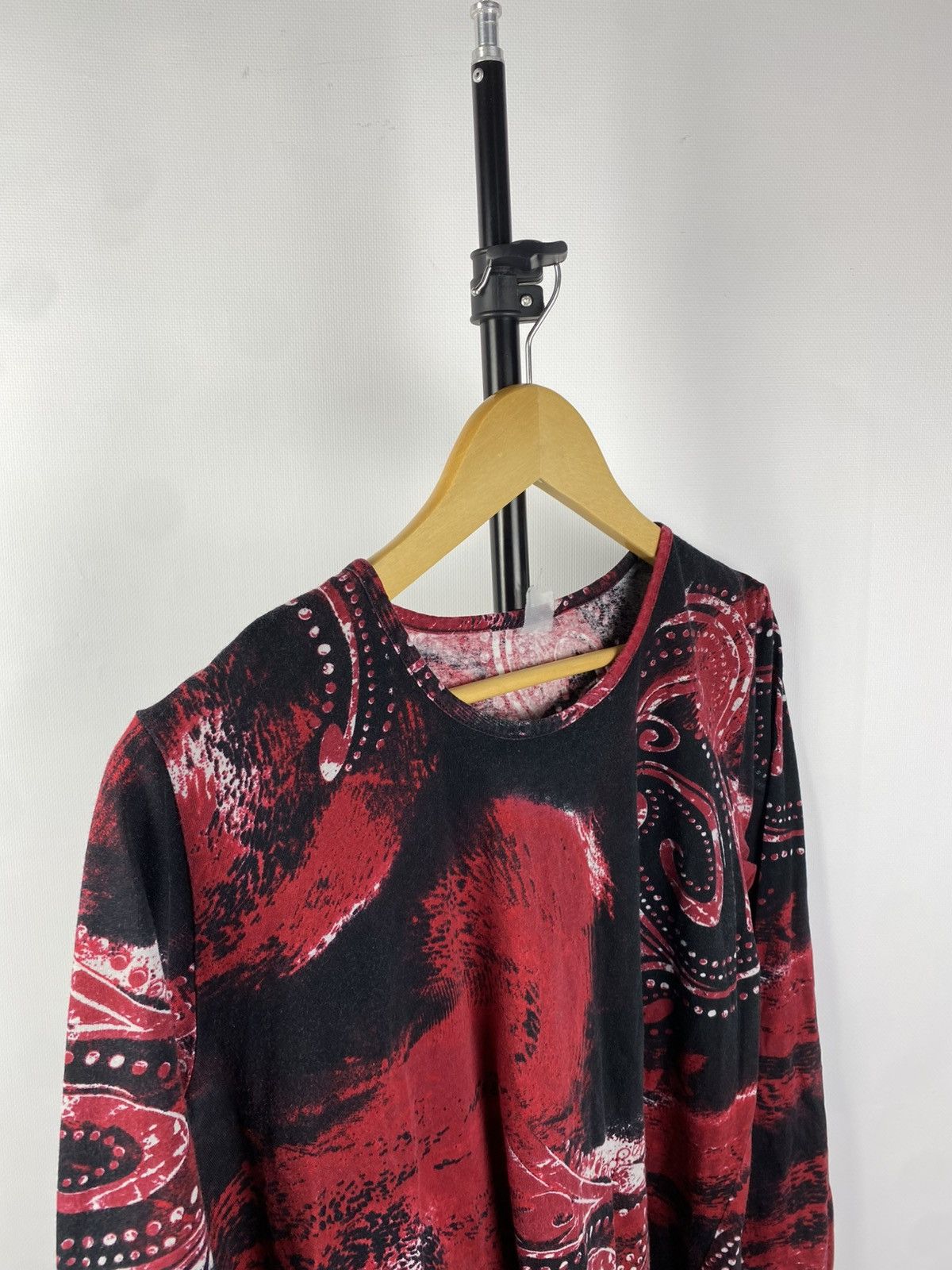 Designer × Japanese Brand × Vintage Save The Queen Jean Paul Gaultier Style Mesh Blouses Size L / US 10 / IT 46 - 2 Thumbnail