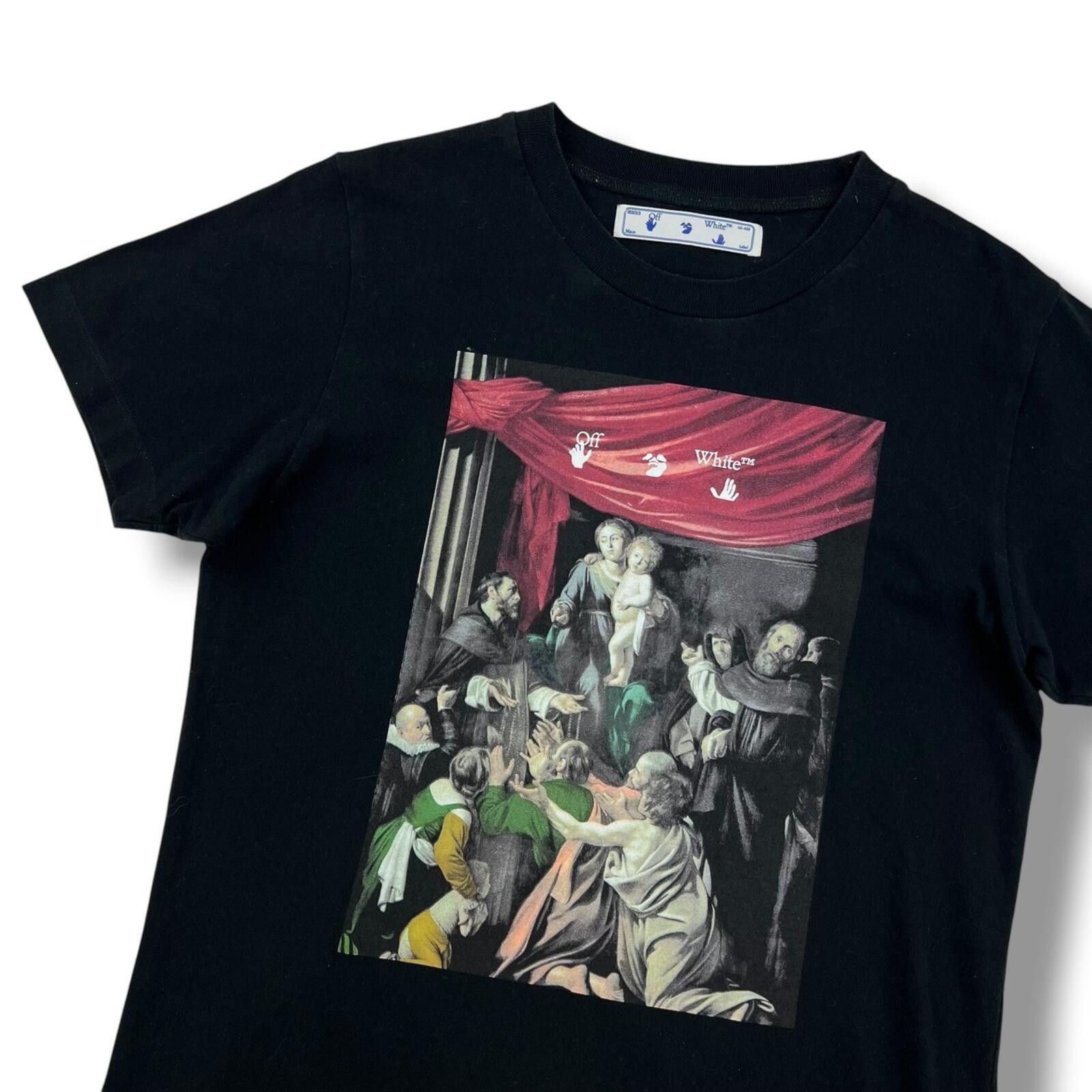 Off-White Off-White Caravaggio Painting Black T Shirt Size US M / EU 48-50 / 2 - 1 Thumbnail