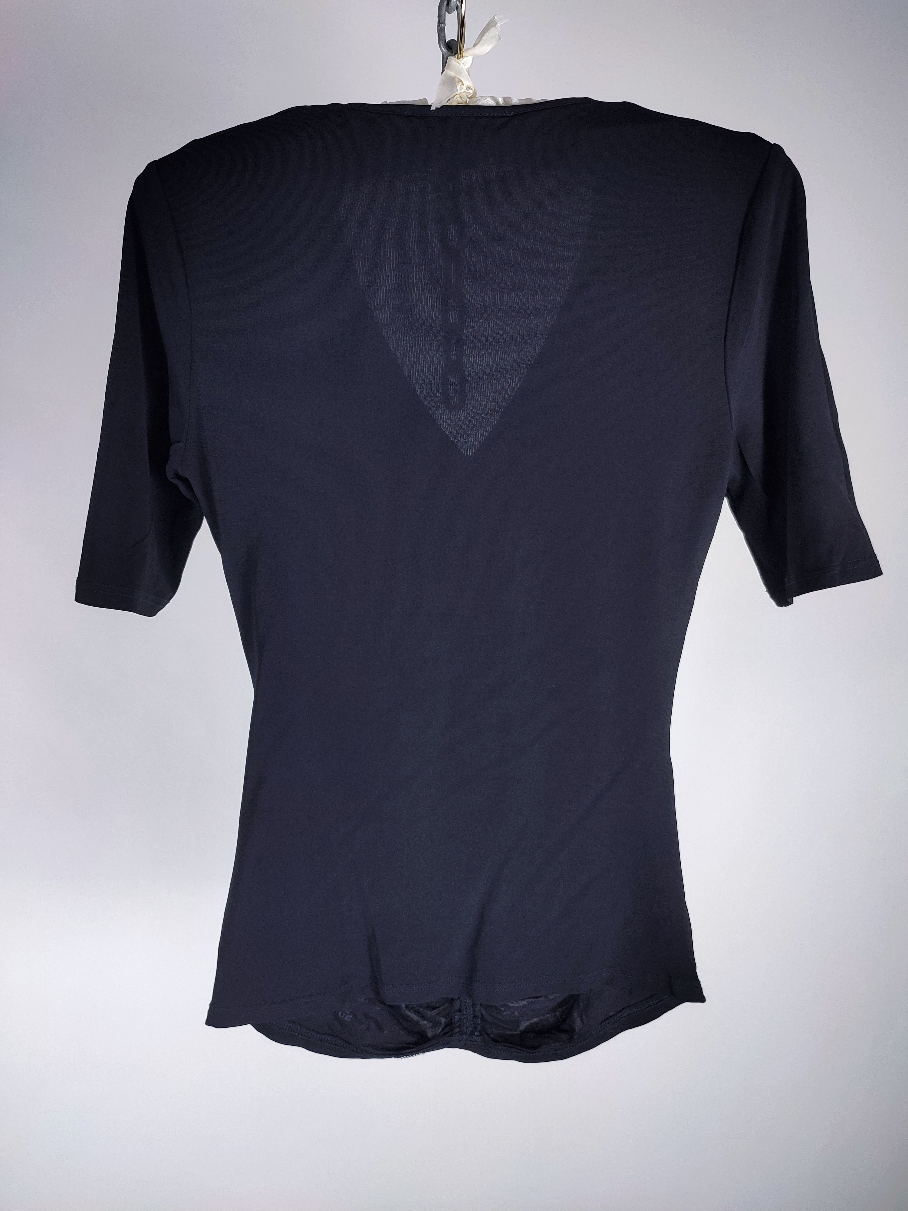Burberry Burberry ruffle black viscose pleated blouse tee shirt Size XS / US 0-2 / IT 36-38 - 3 Thumbnail