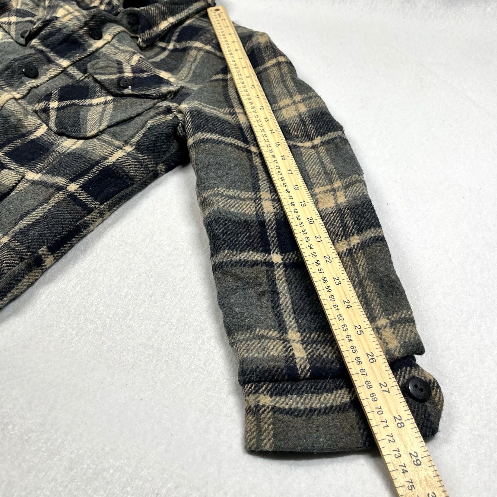 Vintage VINTAGE JC Penney Jacket Medium Blue Plaid Pockets Ranch Barn Chore Coat Outdoor Mens M Blue Plaid Jacket Size US M / EU 48-50 / 2 - 6 Thumbnail