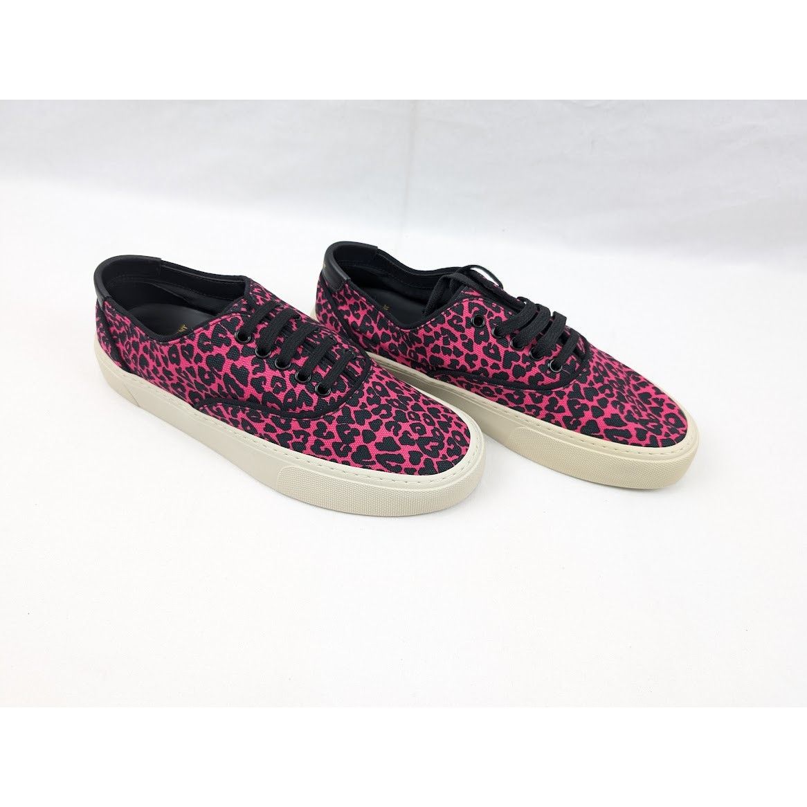Saint Laurent Paris o1rshd1 Women's Venice Low Top SL Sneakers in Fuxia Nero Size US 10 / IT 40 - 13 Thumbnail