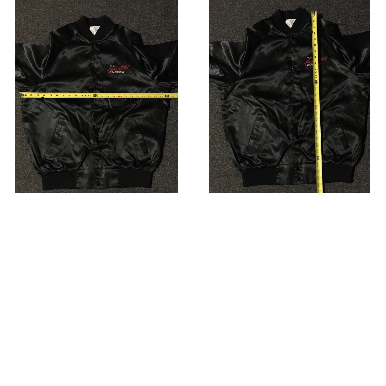 NASCAR Vtg 80s Chevrolet Heartbeat Of America Satin Jacket L Racing Car NASCAR Grunge - Driving Bomber Jacket Mens Black Satin 80s USA Racing Car Retro Size US L / EU 52-54 / 3 - 10 Thumbnail