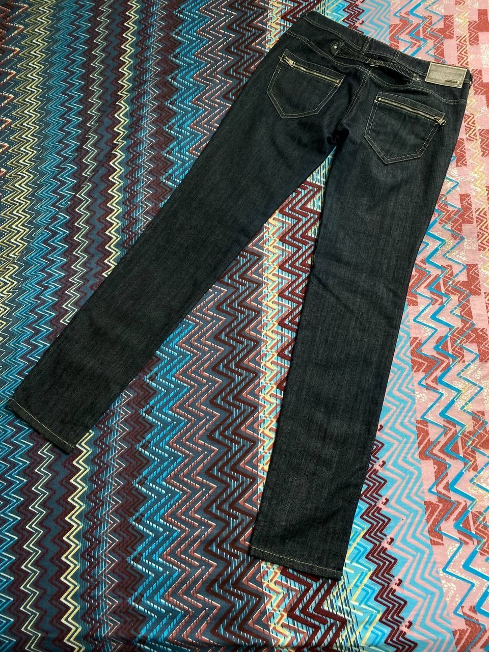 Diesel × Japanese Brand Slim Straight Jeans Pants Trousers Low Rise Size 30" / US 8 / IT 44 - 15 Thumbnail