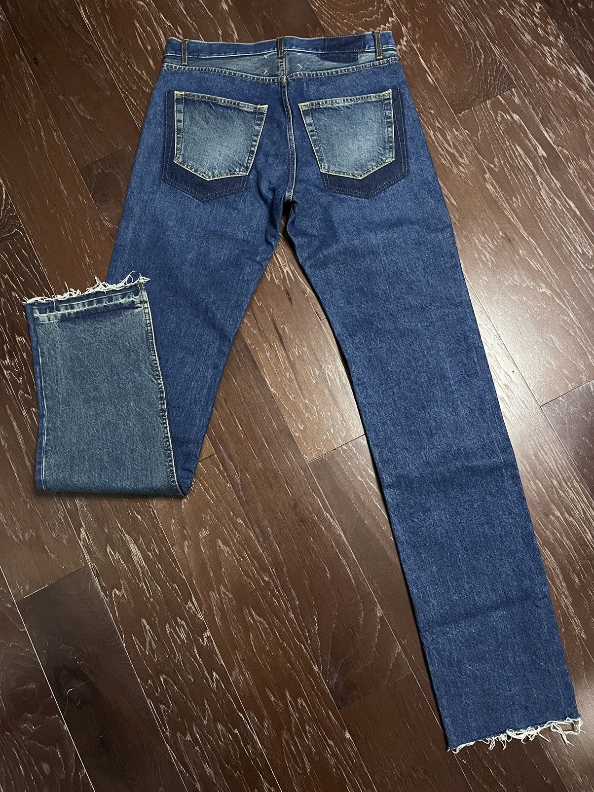 Maison Margiela Maison Margiela Two Tone Stacked Denim Size US 33 - 2 Thumbnail