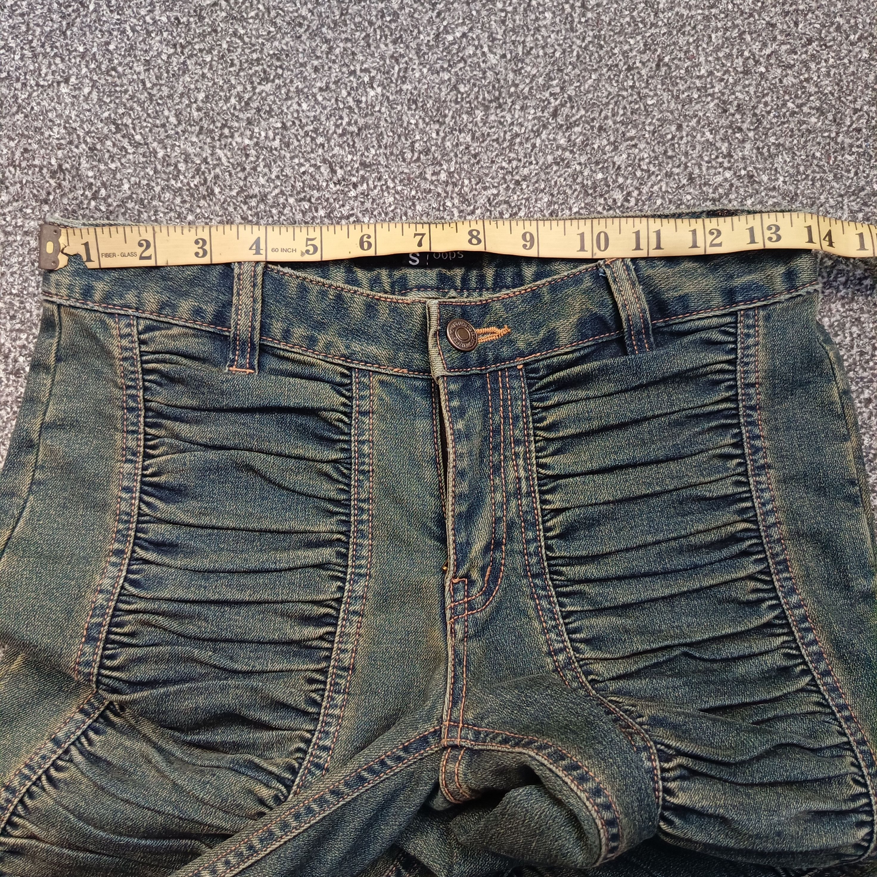 Japanese Brand 🔥🇯🇵 Y2k Tuff Babe Denim Low Rise Jeans Vlone Style Size 28" / US 6 / IT 42 - 8 Thumbnail