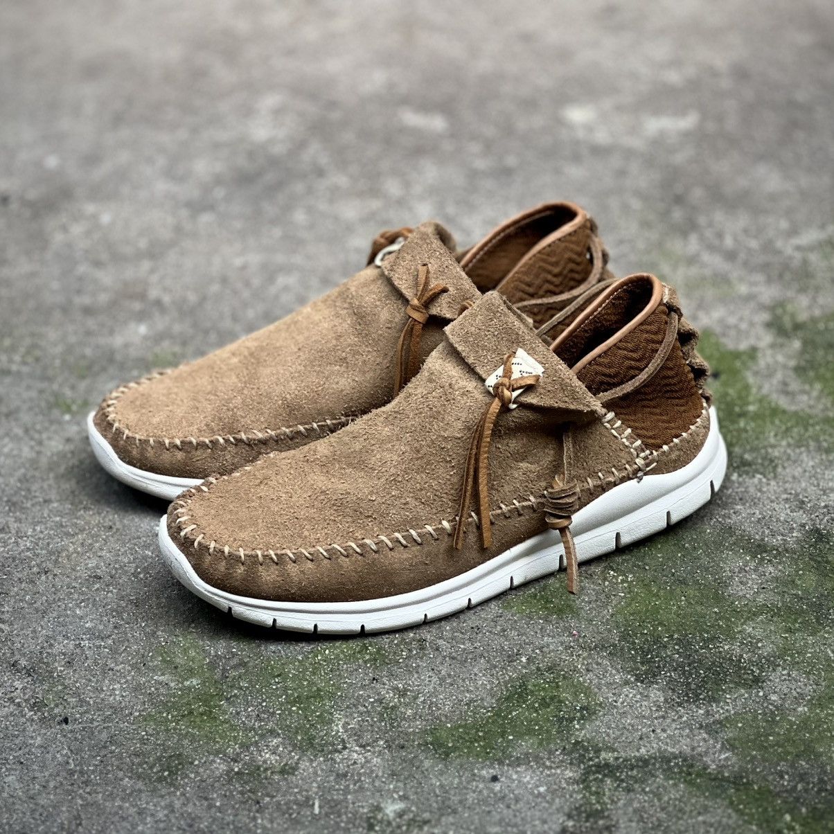Visvim Visvim Brown Folk Trainer Tan Suede Shoes, Size US 8 / EU 41 - 1 Thumbnail