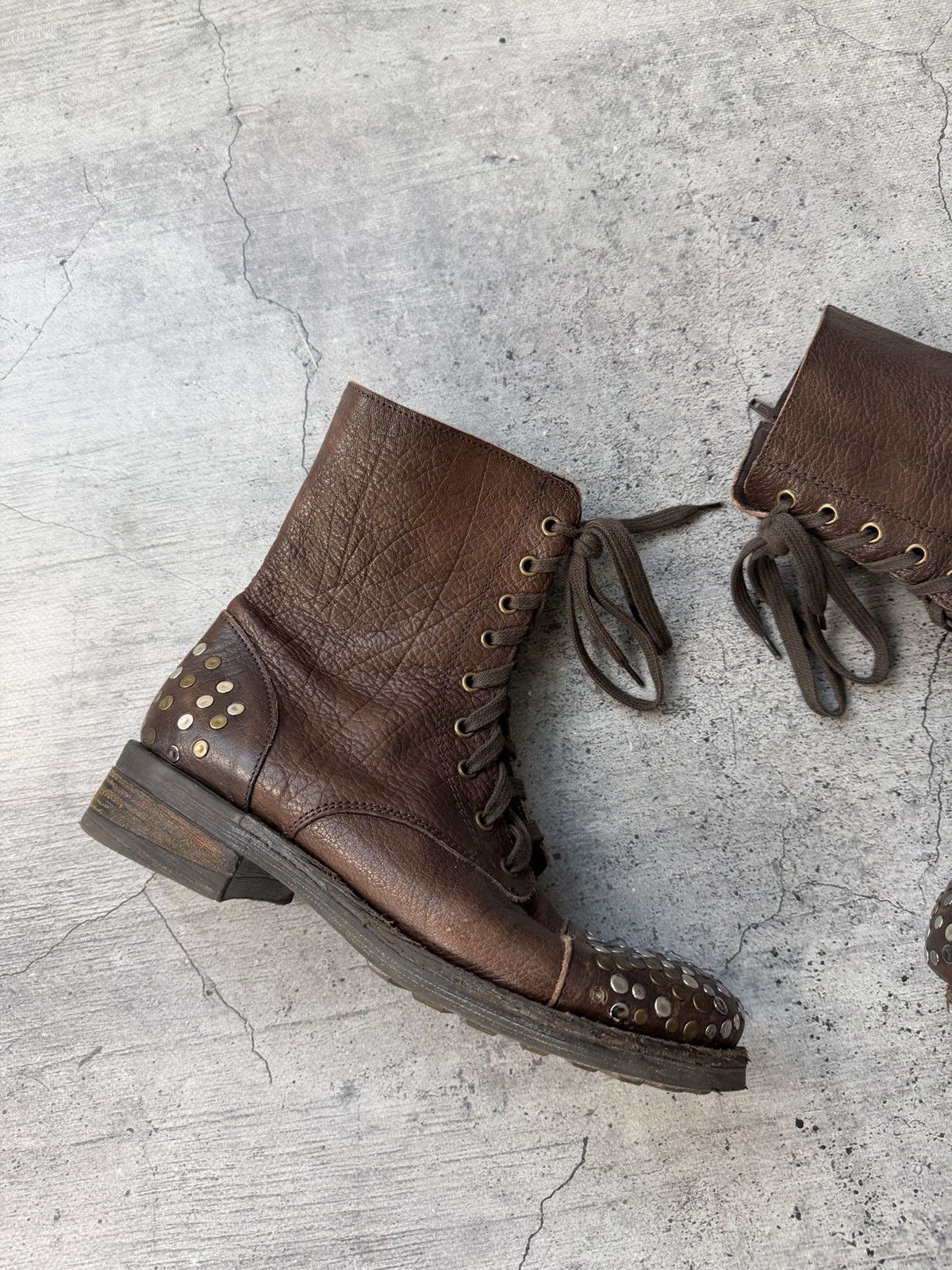 A.S.98 Ankle Brown Leather japanese A.S. 98 style boots 90s Size US 7 / EU 40 - 4 Thumbnail