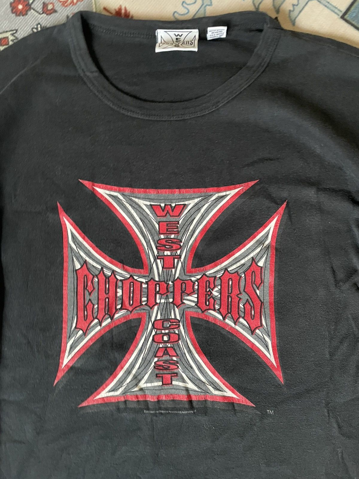 West Coast Choppers Vintage West Coast Choppers Pinstripe 00’s For Women Y2K Size L / US 10 / IT 46 - 2 Thumbnail