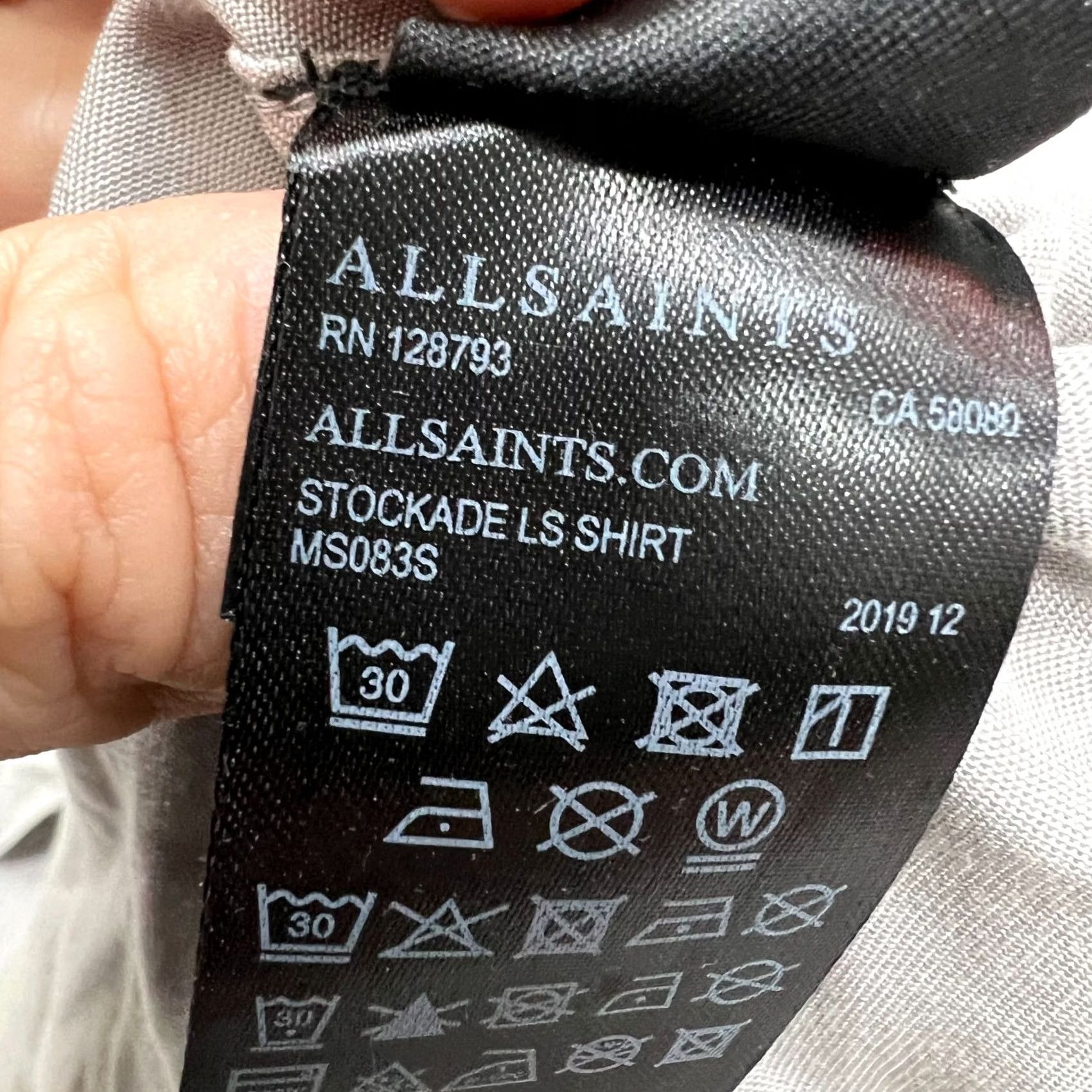 Allsaints AllSaints Stockade Snap Long Sleeve Western Shirt Mens M Gray Western Vintage No Size US M / EU 48-50 / 2 - 7 Thumbnail