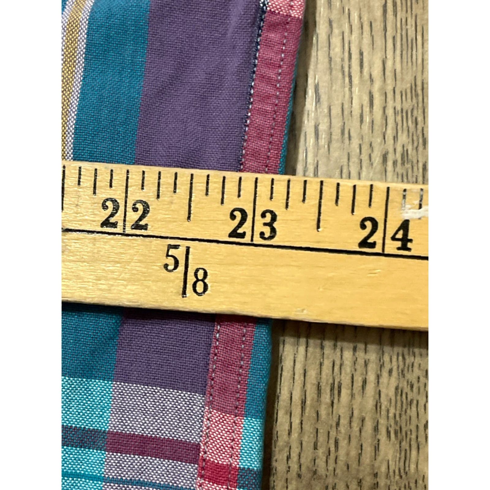 Vintage Hunt Club Shirt Men L Tall Blue Purple Red Plaid Button Up Casual Vintage No N/A Size US L / EU 52-54 / 3 - 6 Thumbnail