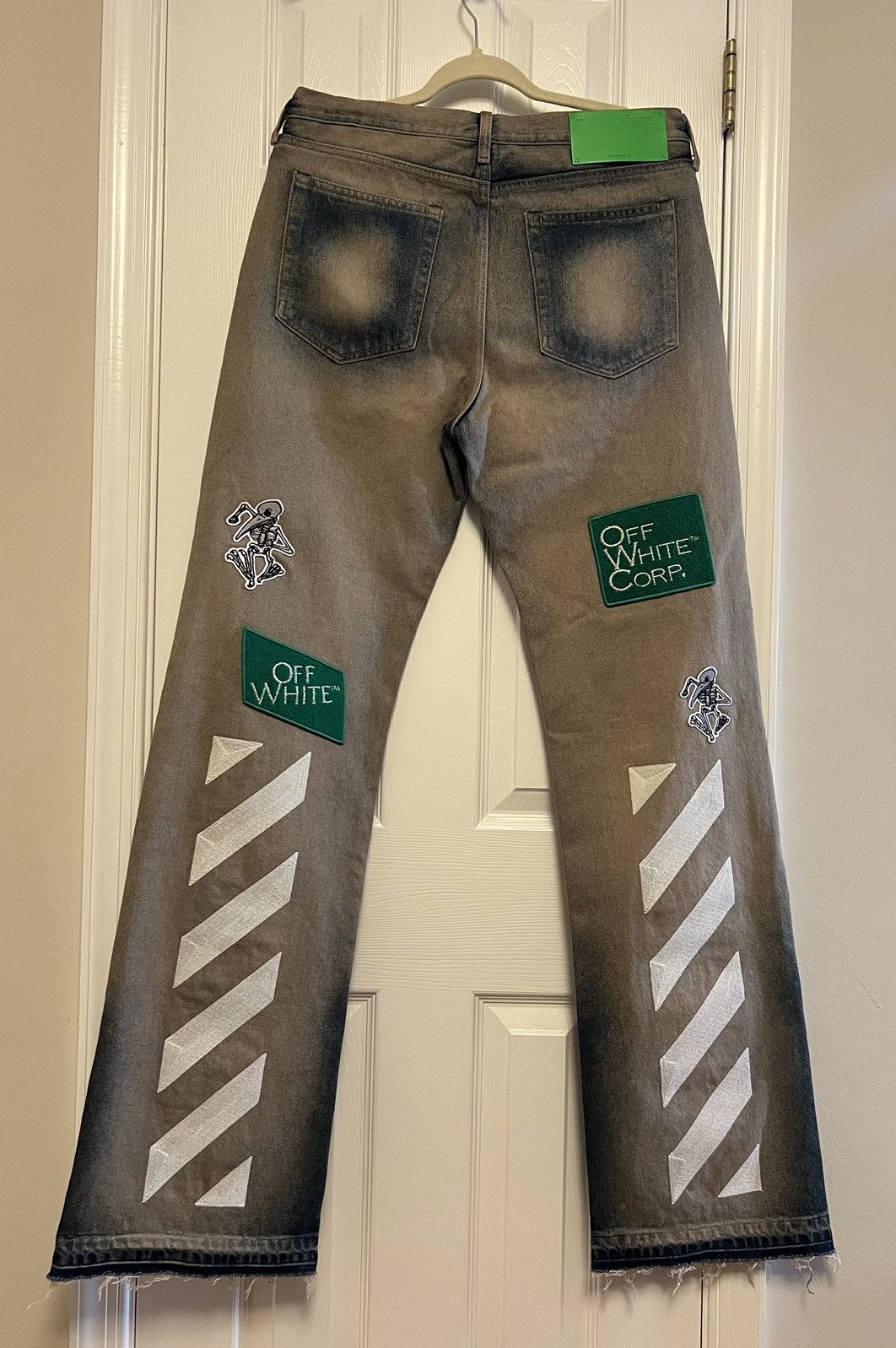 Off-White Off-White Diag Multi-Logo Jeans Brand New w Tags Size US 32 / EU 48 - 3 Thumbnail