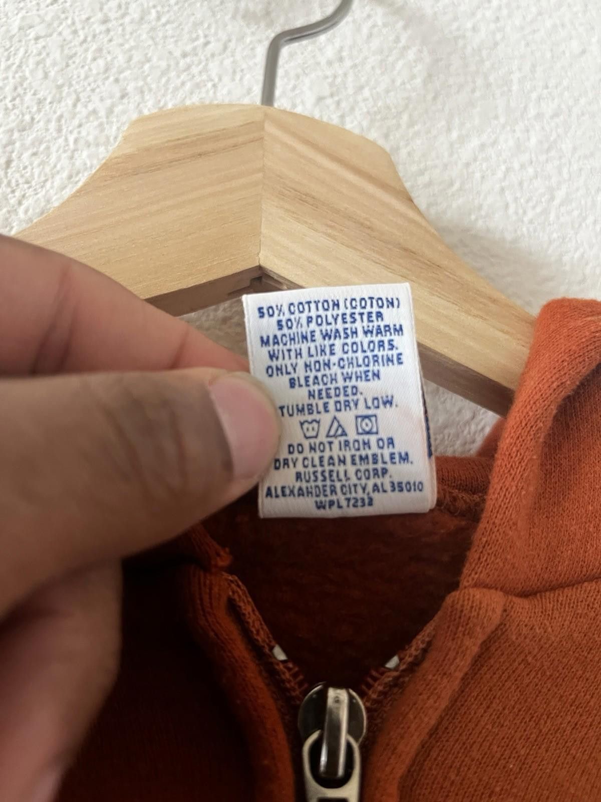 Vintage VTGRussell Athletic Texas UT Orange Zip Up Hoodie Mens L Size US L / EU 52-54 / 3 - 4 Thumbnail