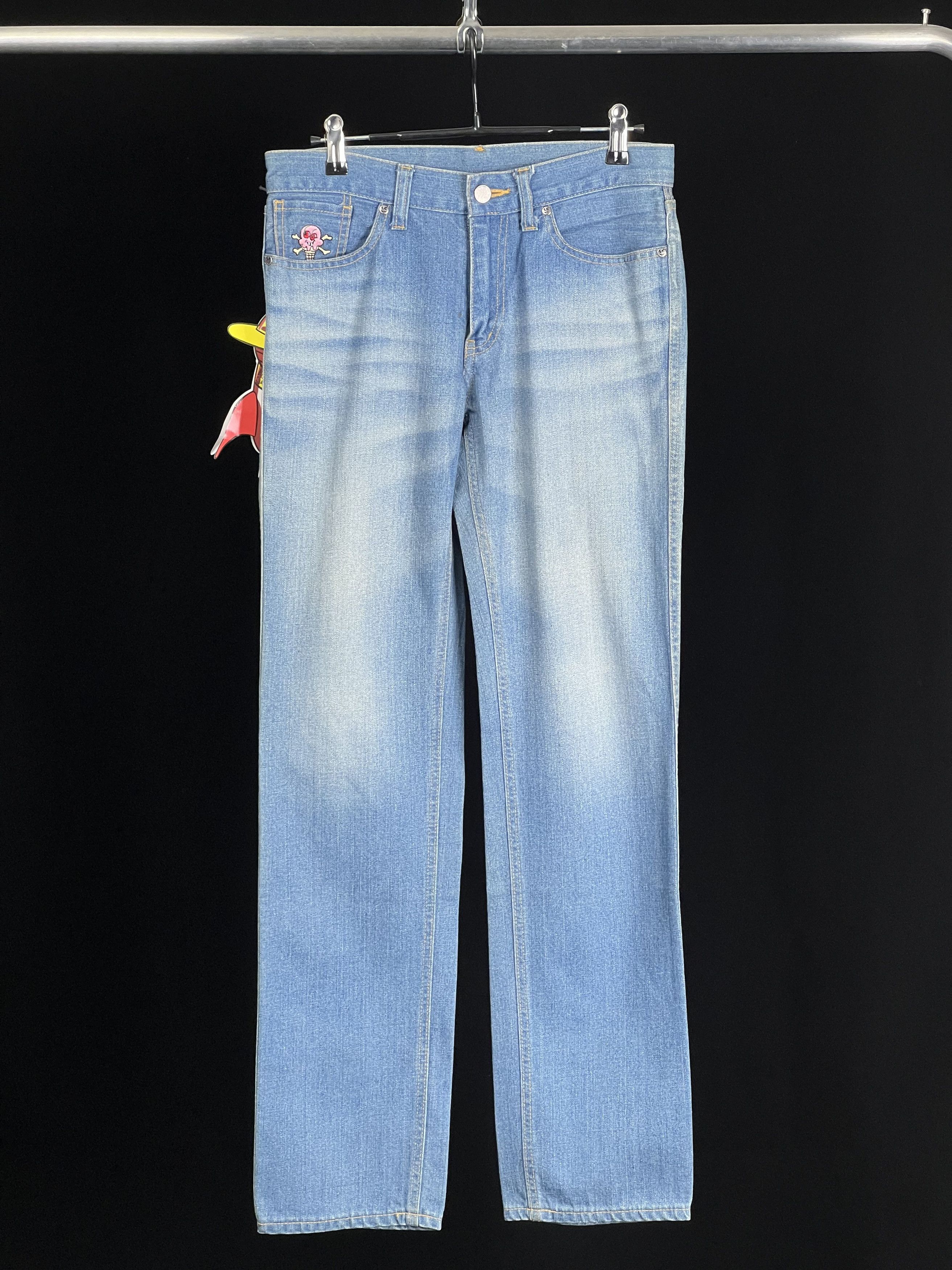 Icecream Brand New*Light Wash Embroidered Jeans Size XS Size US 28 / EU 44 - 2 Thumbnail