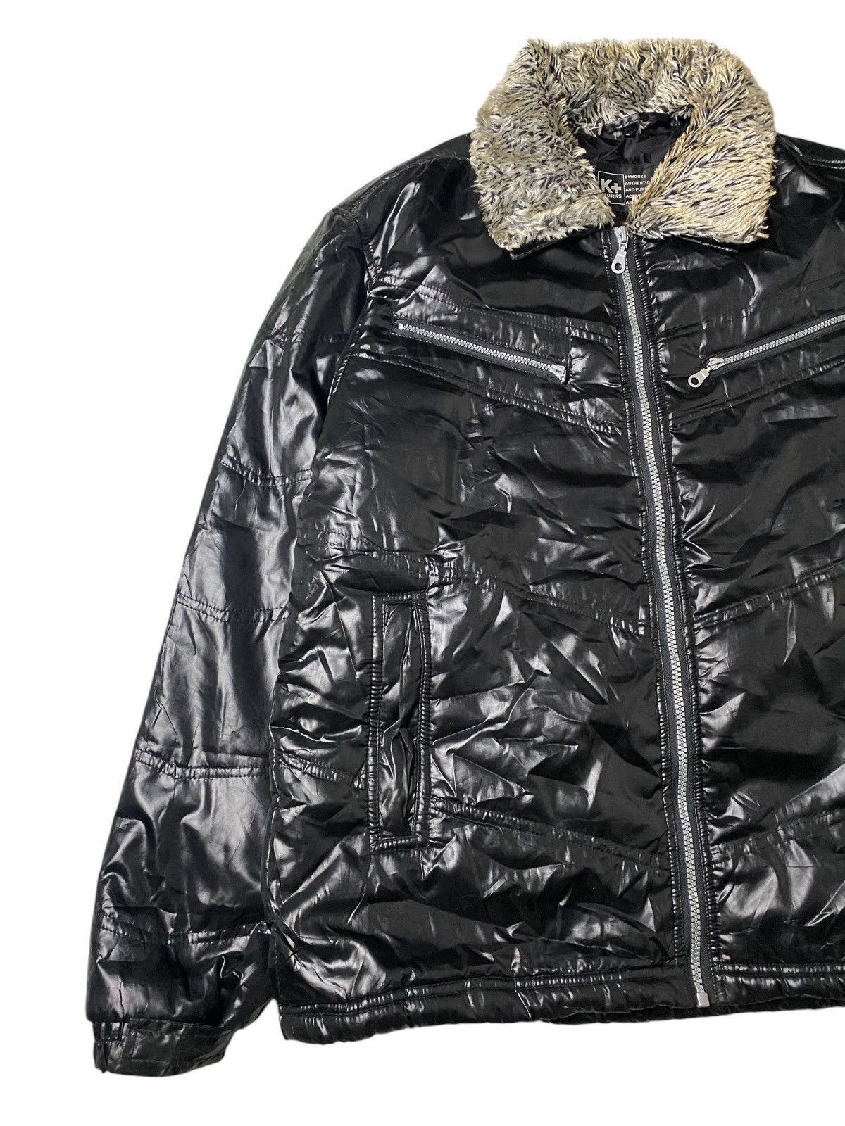 Hysteric Glamour 2000's Kworks Fur Faux Jacket Size US L / EU 52-54 / 3 - 3 Thumbnail