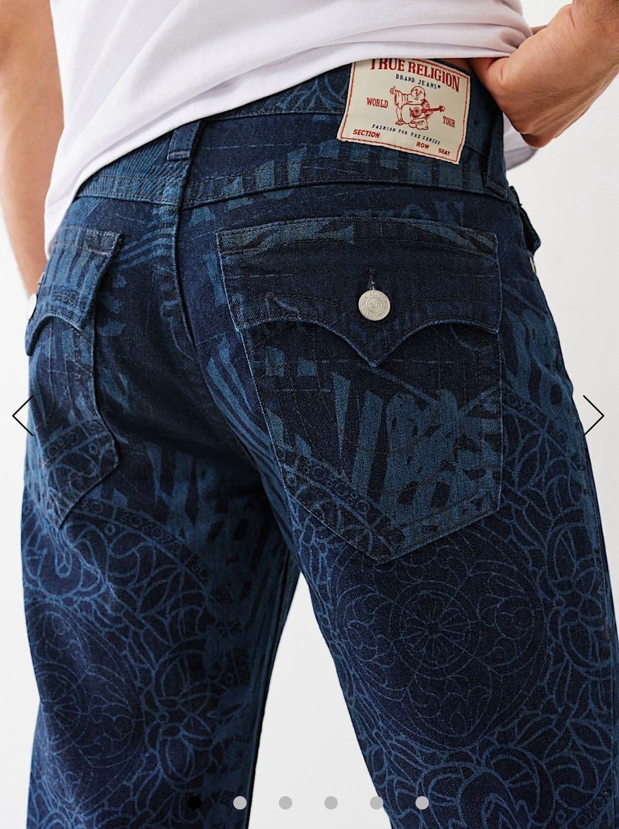 True Religion BILLY PRINTED STACKED BOOTCUT JEAN (sizes 29-36) Size US 30 / EU 46 - 5 Thumbnail