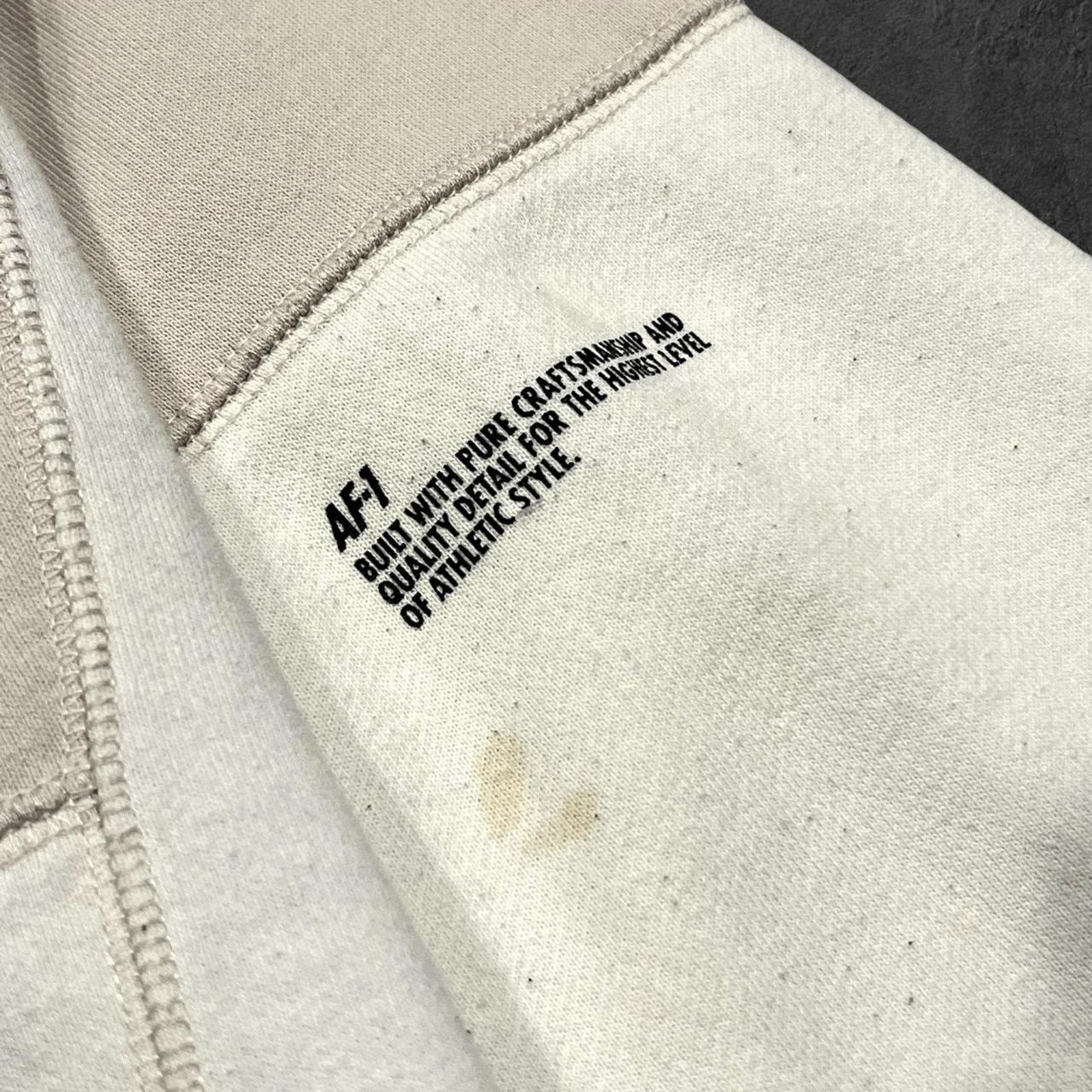 Nike Nike Air Force 1 Full Zip Cream Colored Full Zip Hoodie Size US L / EU 52-54 / 3 - 7 Thumbnail