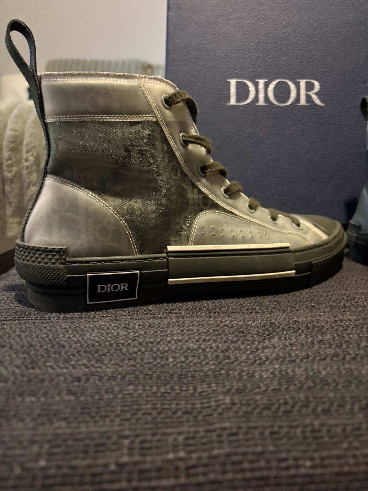 Dior Dior B23 Olive Oblique Canvas Size US 11 / EU 44 - 3 Thumbnail
