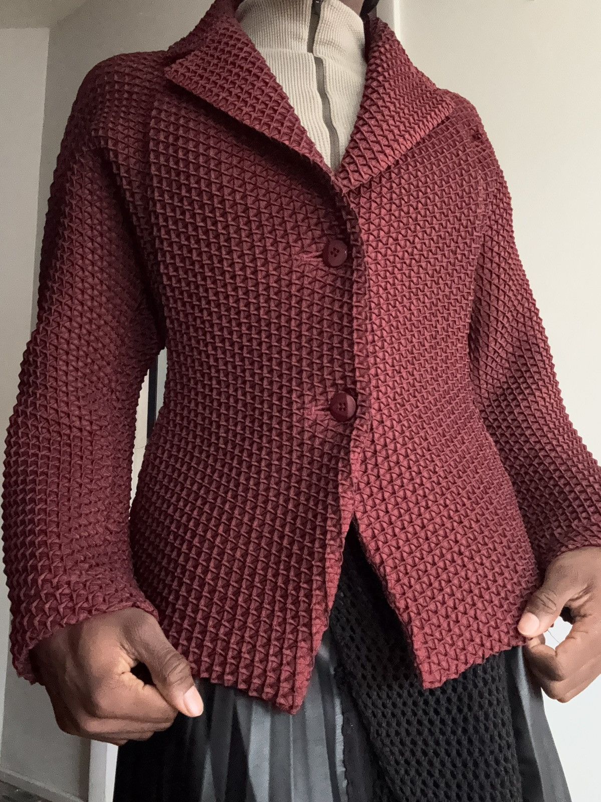 Issey Miyake × Pleats Please Issey Miyake Issey Miyake Diamond pleated Blazer Size US M / EU 48-50 / 2 - 13 Thumbnail