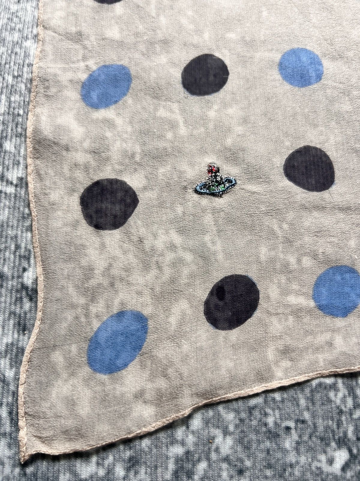 Vivienne Westwood Vivienne Westwood Brush Polkadot Silk Scarve Size ONE SIZE - 9 Thumbnail