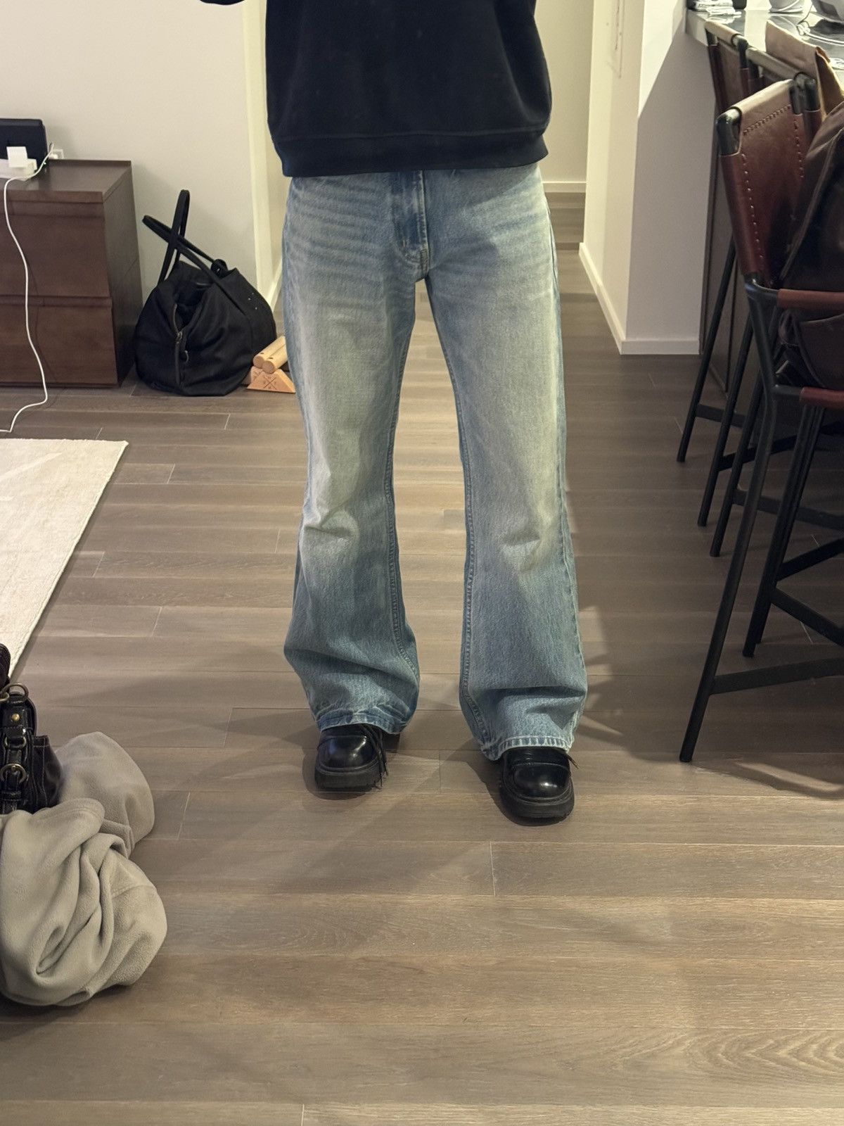 Bare Knuckles Bare Knuckles Serge Loose Bootcut Jeans Dark Indigo Size US 26 / EU 42 - 7 Thumbnail