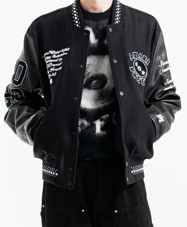 Amiri os11x0624 Wool-Blend Varsity Jackets in Multicolor Size US S / EU 44-46 / 1 - 2 Thumbnail