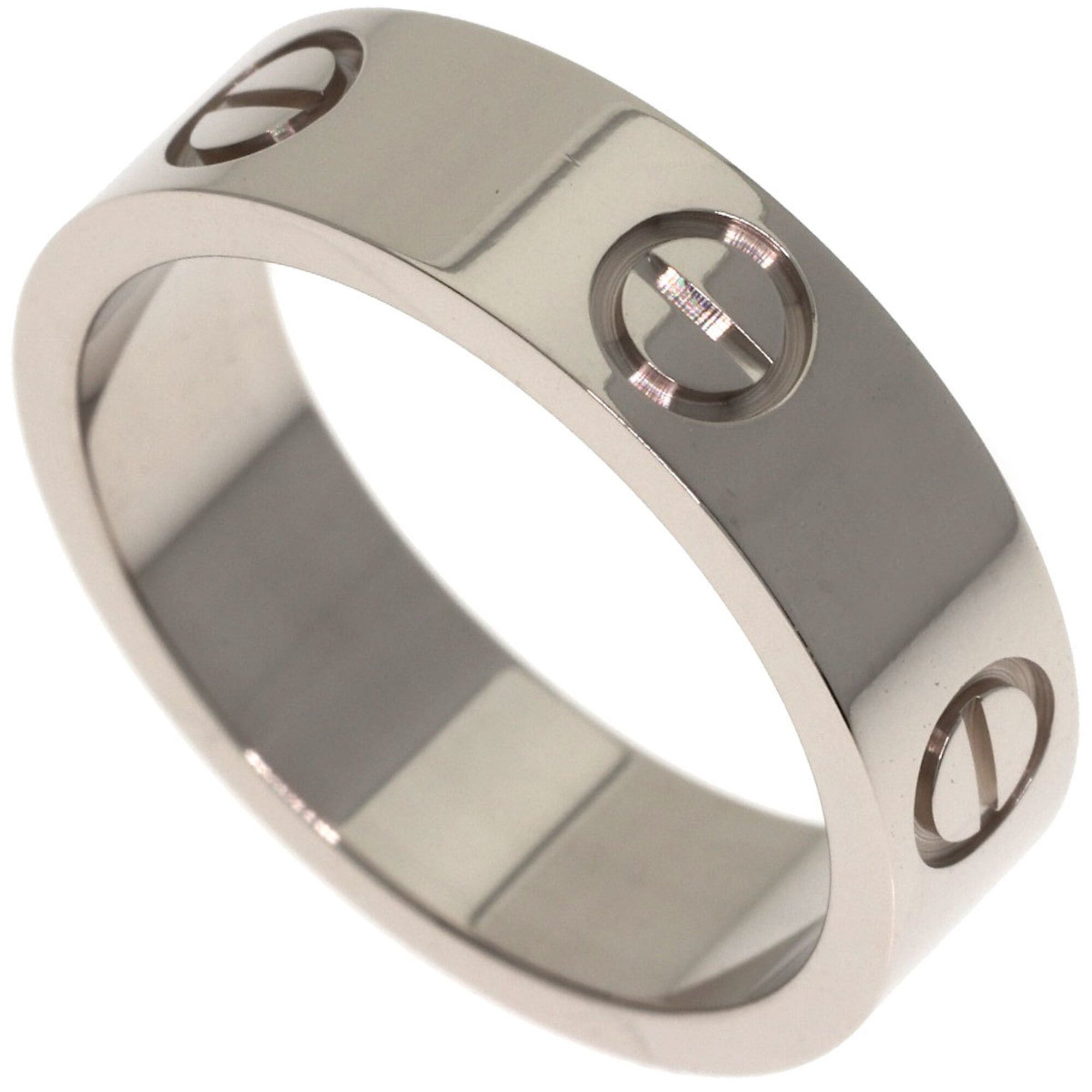Cartier Cartier Love Ring #53, 18K White Gold, Women's Ring, CARTIER Size ONE SIZE - 1 Thumbnail