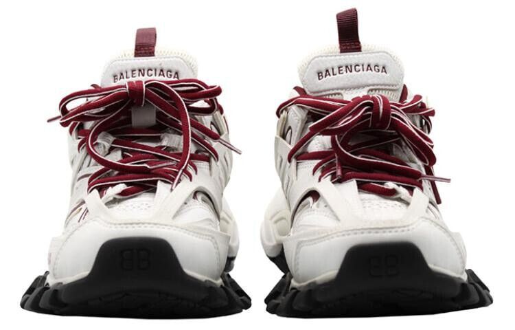 Balenciaga o1bcso1str1224 Triple Tricolor Sneakers in White/Burgundy Size US 5 / IT 35 - 5 Thumbnail