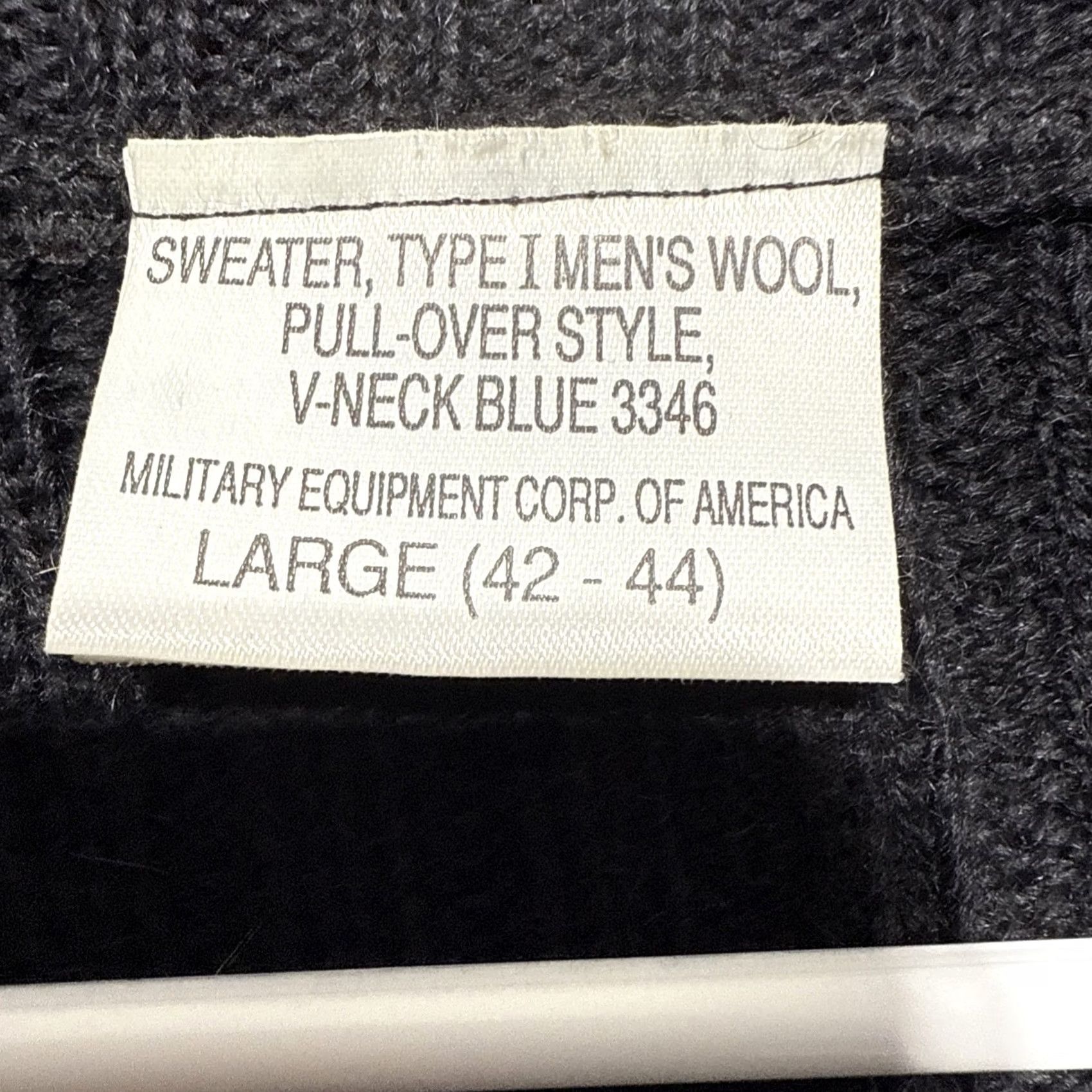 Vintage VINTAGE Stars and Stripes Uniforms Black Woolover Military VTG Wool Sweater Women's L Size L / US 10 / IT 46 - 5 Thumbnail