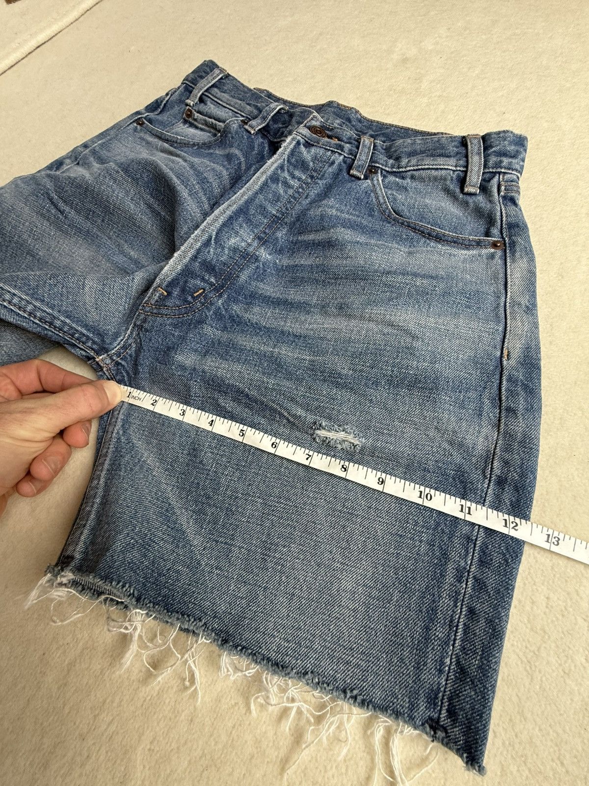 Celine $990 ss24 Celine zuma wash wesley jean denim shorts 28 Hedi Size US 28 / EU 44 - 4 Thumbnail