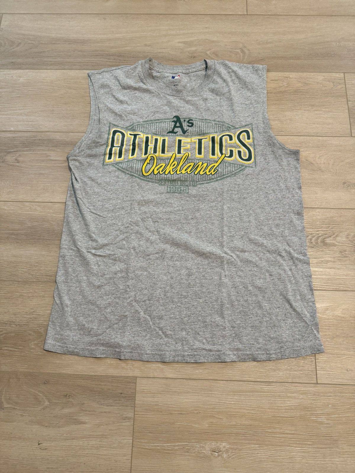 MLB × Vintage Vintage Oakland Athletics Cut Sleeve Tee Size US L / EU 52-54 / 3 - 1 Preview