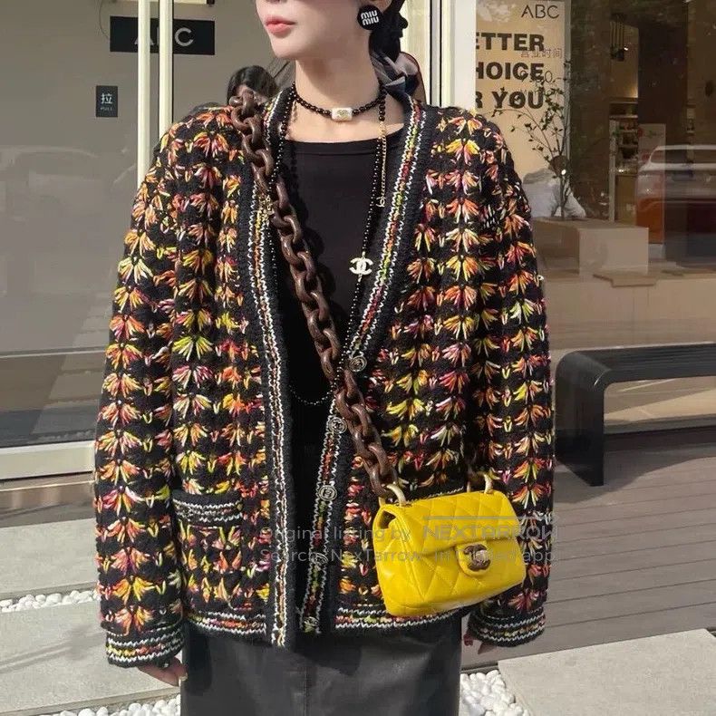 Chanel Chanel 23A High-end Handicraft Workshop Knitted Cardigan c Size XXS / US 00 / IT 34 - 1 Thumbnail