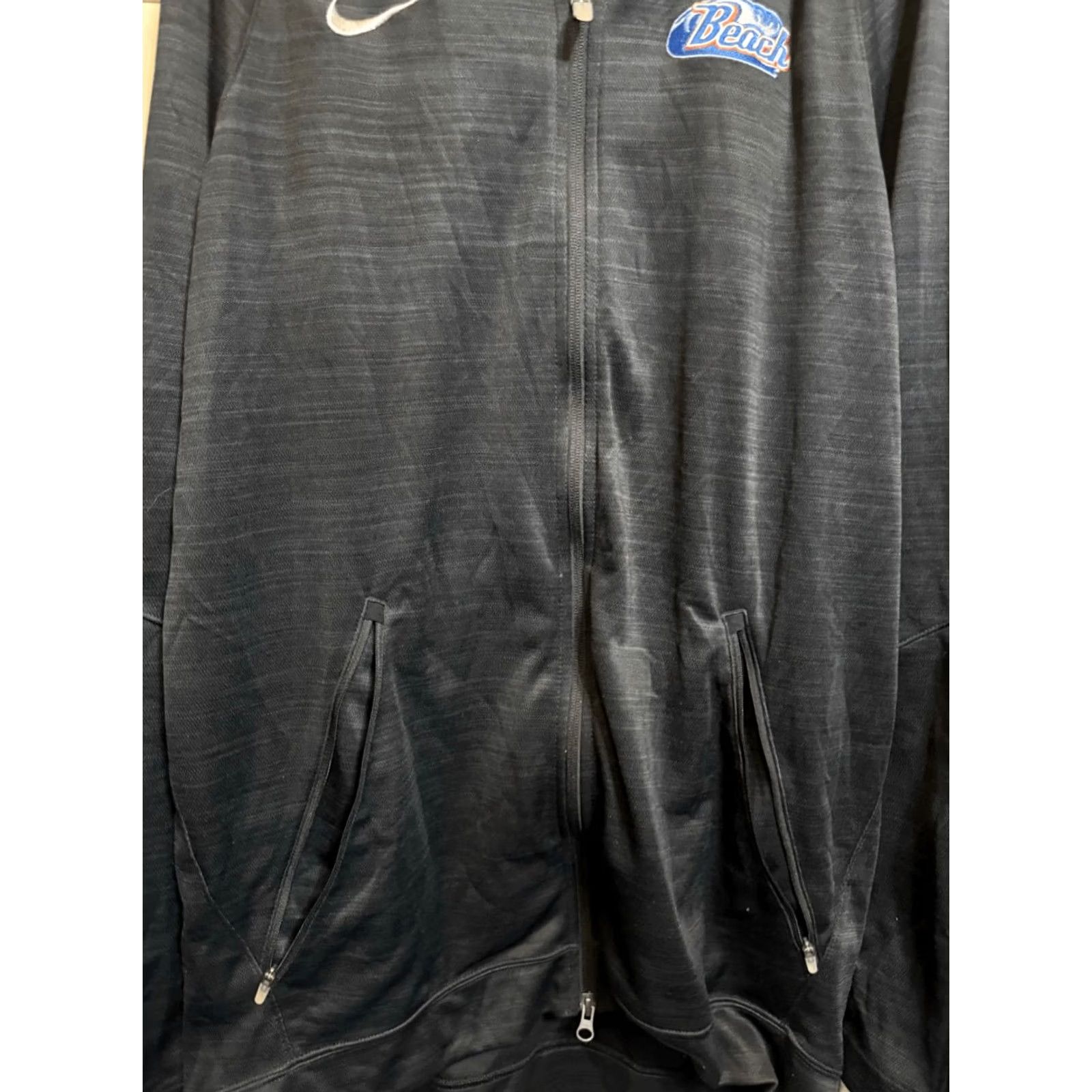 Nike Nike Dri-FIT Lightweight Long Sleeve Full Zip Jacket XLT Men Black Size US XL / EU 56 / 4 - 2 Thumbnail