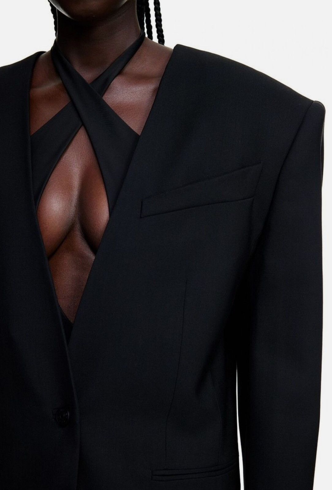 H&M × Mugler × Thierry Mugler Mugler x H&M Oversized Wool Blazer Size M / US 6-8 / IT 42-44 - 6 Thumbnail