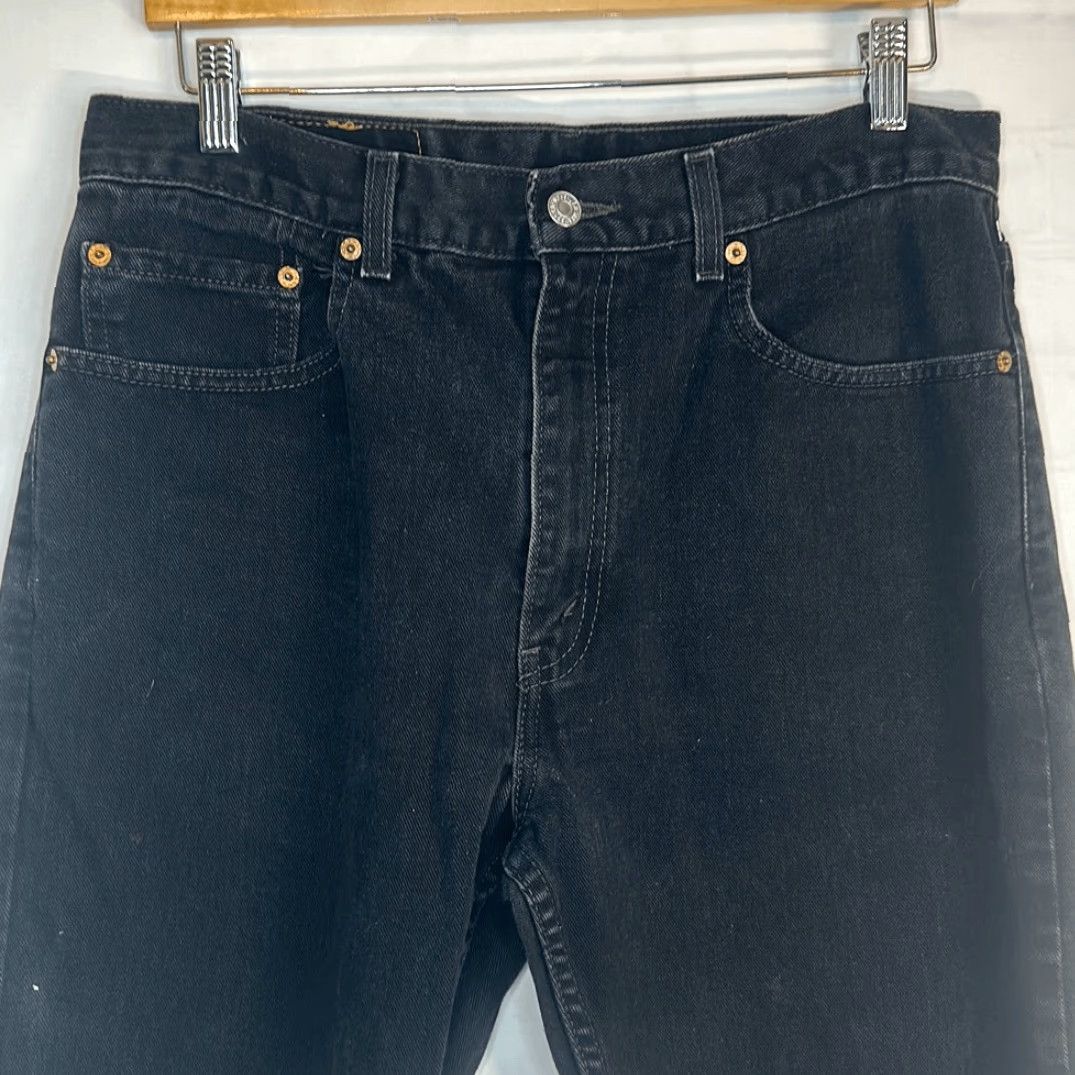 Levi's Levi’s 505 Mens Black Jeans Straight Regular Fit 34x32 100% Cotton Jeans Men Black Straight Leg 34 Mens Size US 34 / EU 50 - 2 Thumbnail