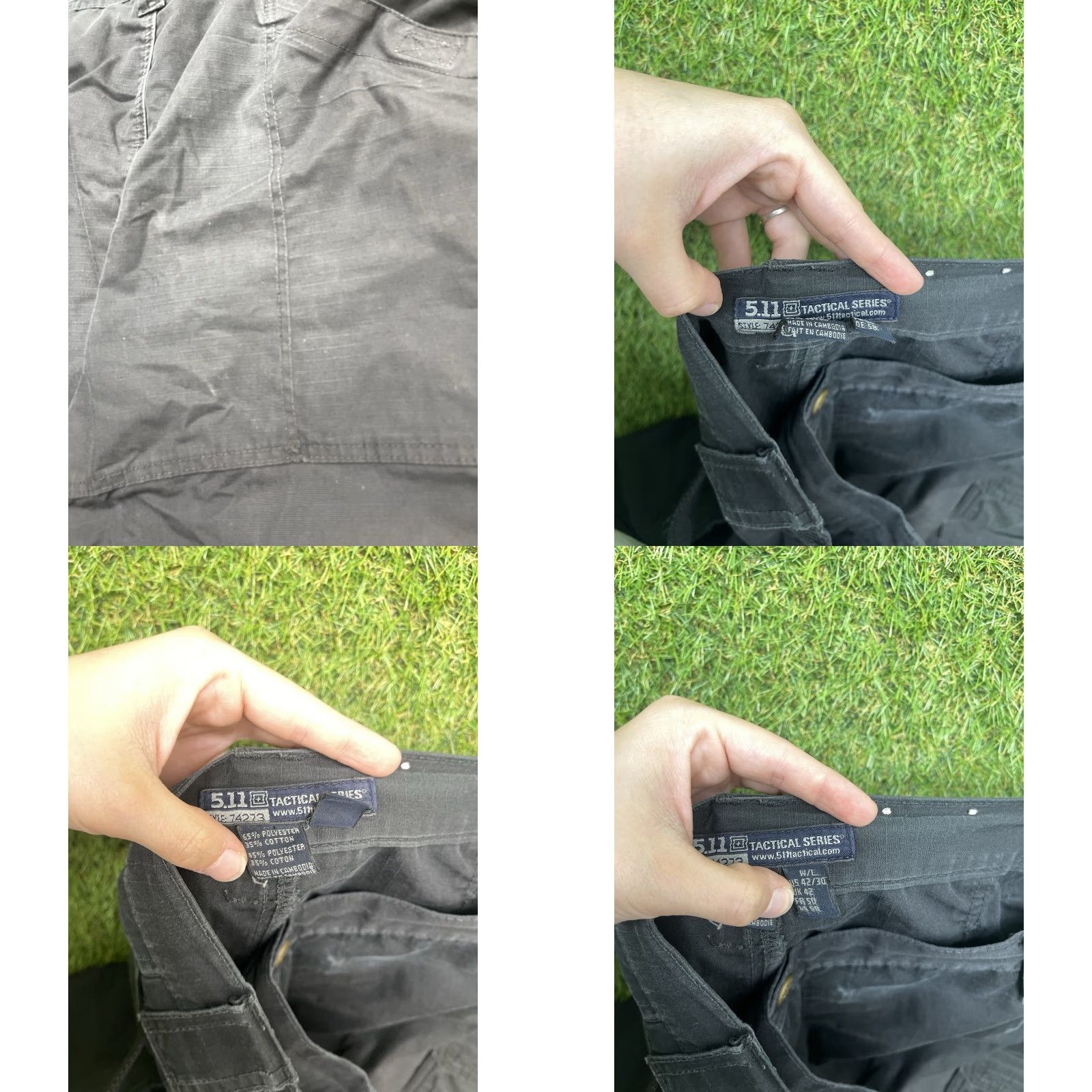 Vintage 5.11 Tactical Pants Mens 40x30 Black Cargo Straight Ripstop Utility Workwear Size US 40 / EU 56 - 8 Thumbnail