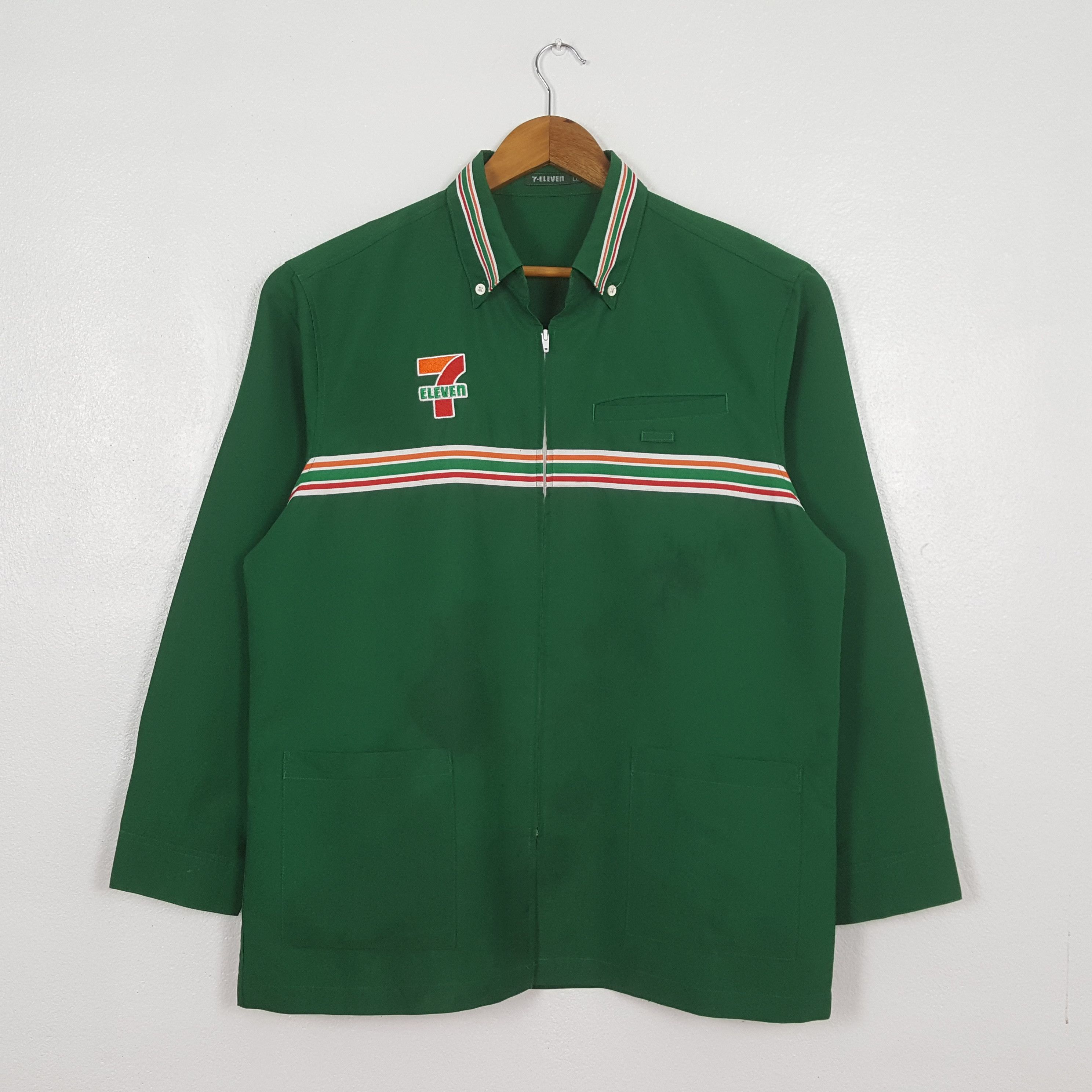 Japanese Brand Vintage 7 Eleven Japan Uniform Shirt Jacket C319N51 Size US L / EU 52-54 / 3 - 3 Thumbnail