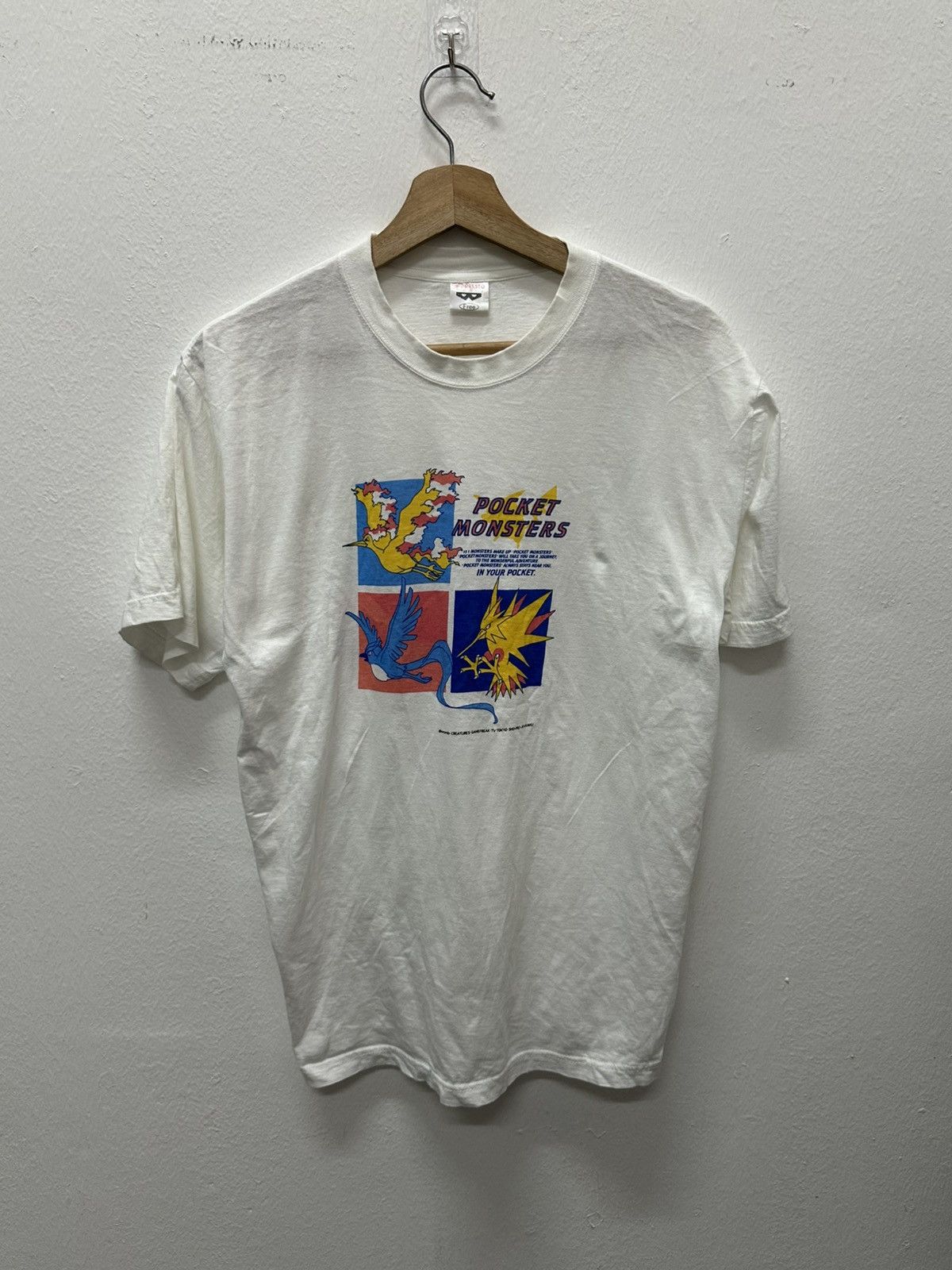 Anime Vintage 1990 Pokemon Pocket Monster (Rare) Tee Size US M / EU 48-50 / 2 - 9 Thumbnail