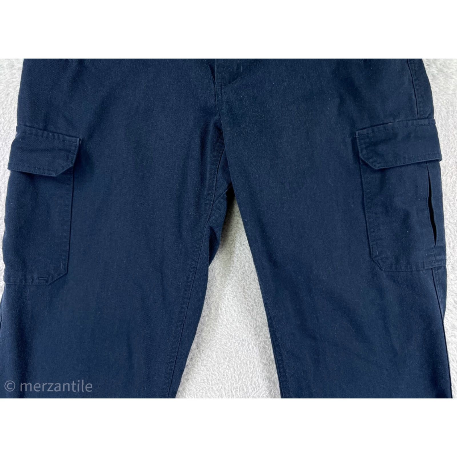 Vintage WearGuard Pants Men 34x34 Blue Cargo Uniform Work Polyester Blend Canvas EMT Trades Size US 34 / EU 50 - 6 Thumbnail