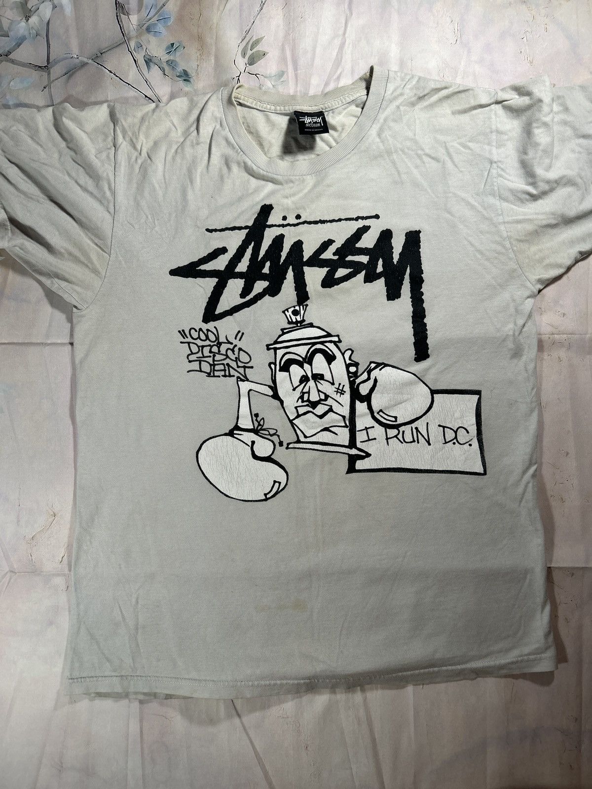 Stussy T-shirt Stussy x Cool Disco Dan I Run D.C. Spray Can Size US M / EU 48-50 / 2 - 1 Thumbnail