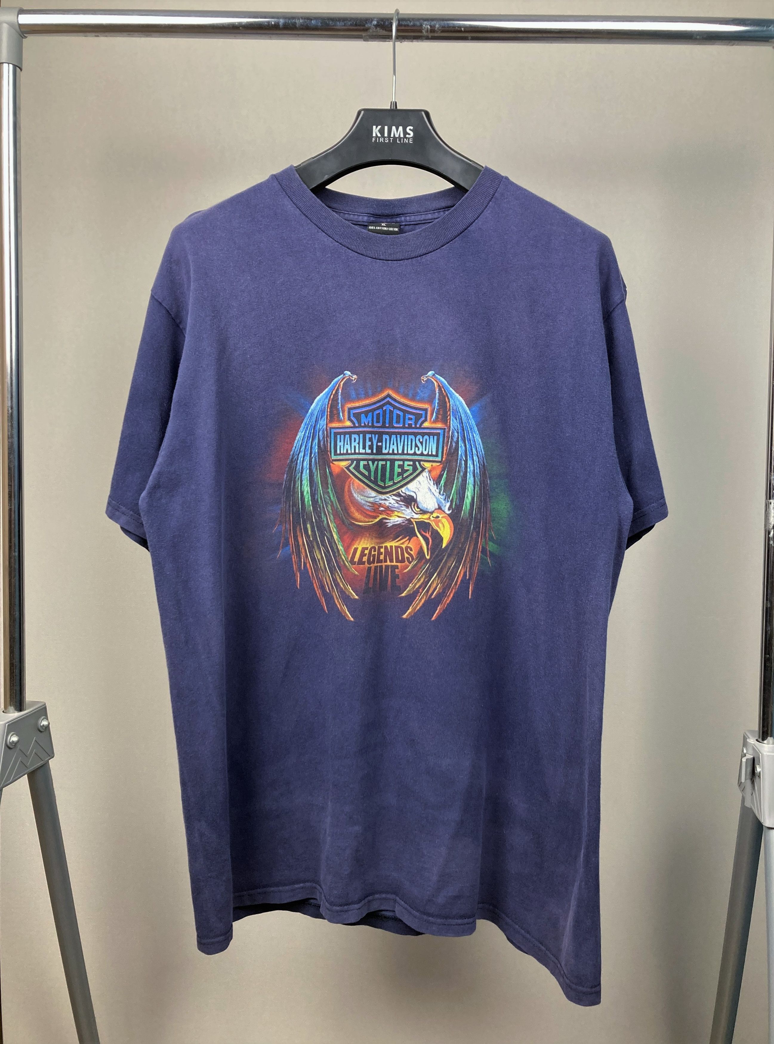 Harley Davidson Harley Davidson Legends Live USA Eagle Graphic Rare Tshirt Size US L / EU 52-54 / 3 - 1 Thumbnail