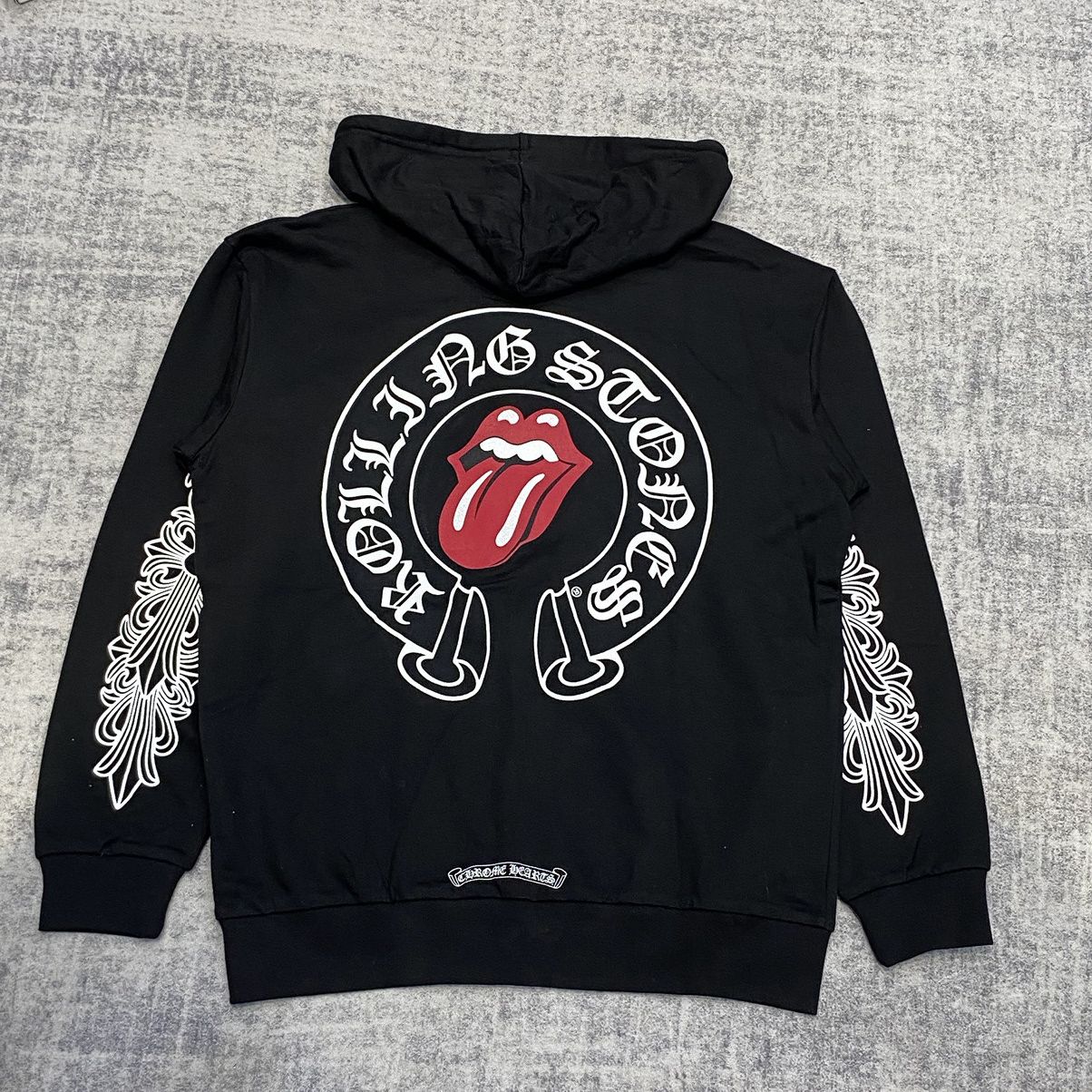 Chrome Hearts CHROME HEARTS Rolling Stones Zip Up Hoodie BLACK Size US M / EU 48-50 / 2 - 5 Thumbnail