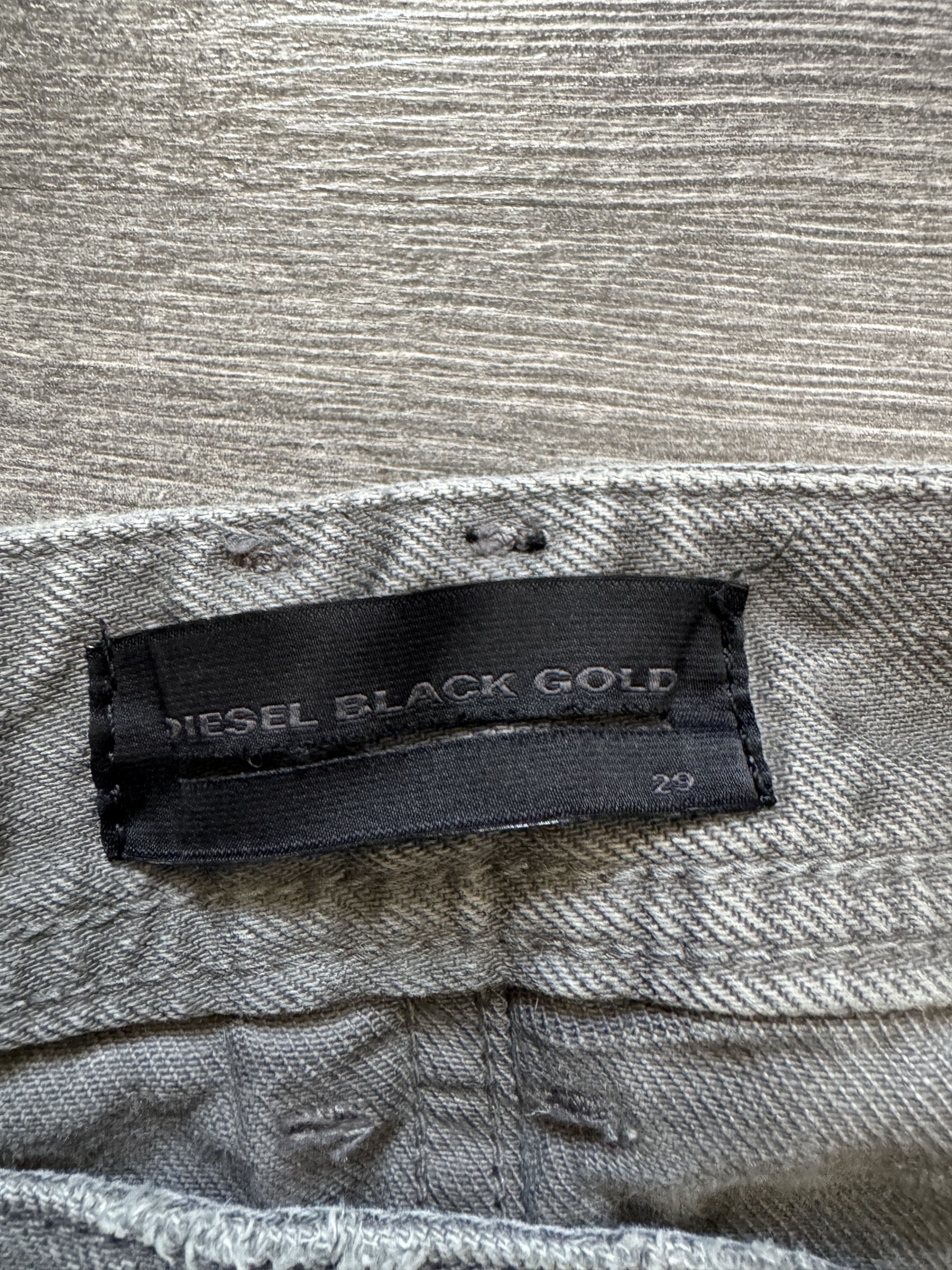Diesel Diesel Black Gold Rust Painted Distressed Denim Jeans Size US 30 / EU 46 - 10 Thumbnail