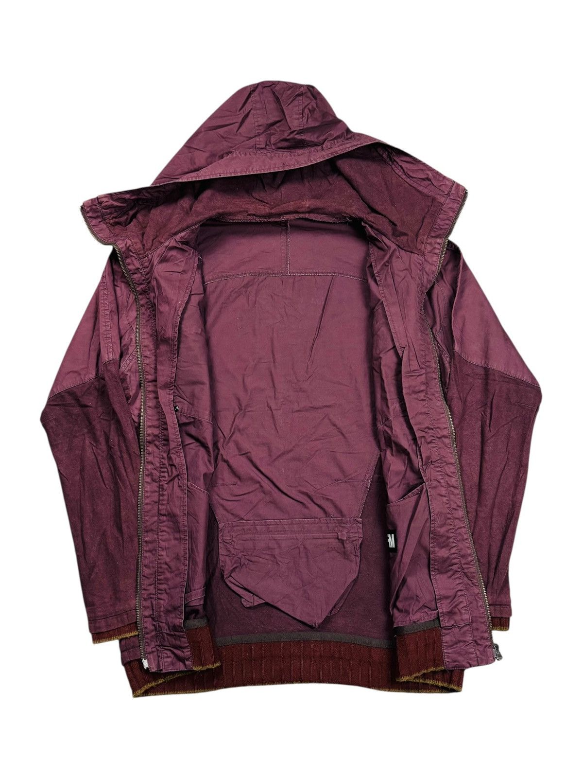 BUFFALO BOBS 2000s PPFM - Apocalypse Style Red Wine Cargo Jacket Size US M / EU 48-50 / 2 - 2 Thumbnail
